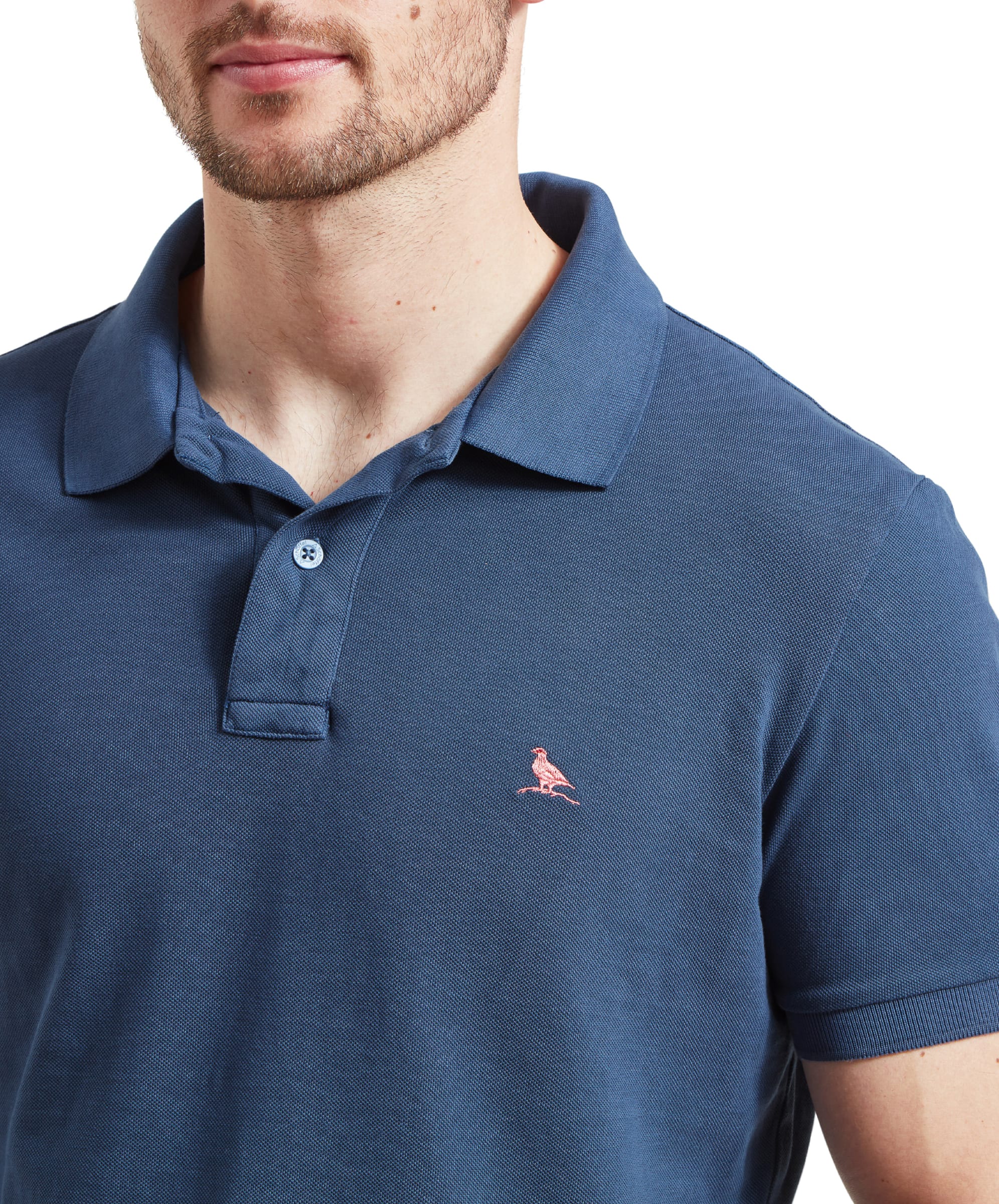 St Ives Garment Dyed Polo Shirt - French Navy - Image 7
