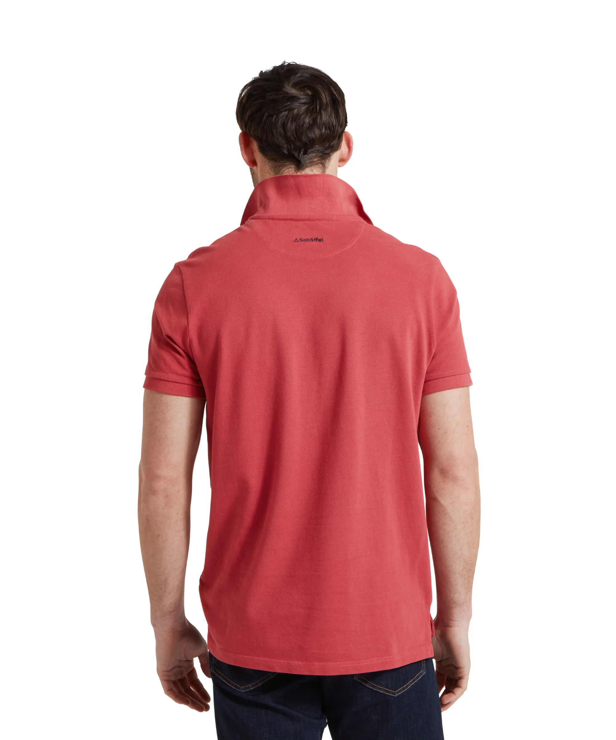 St Ives Garment Dyed Polo Shirt - Slate Red - Image 7