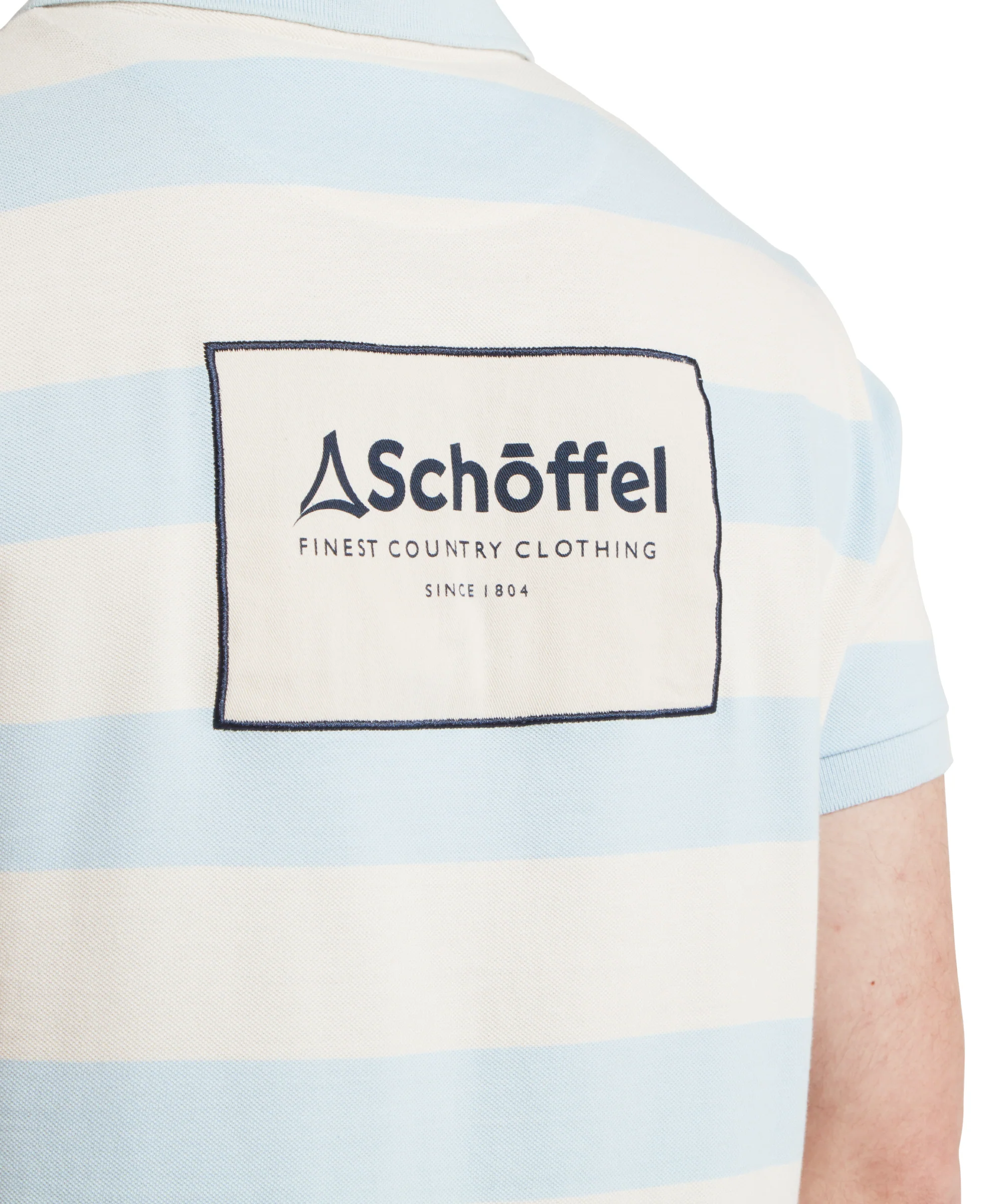 St Ives Heritage Polo Shirt - Pale Blue Stripe - Image 7