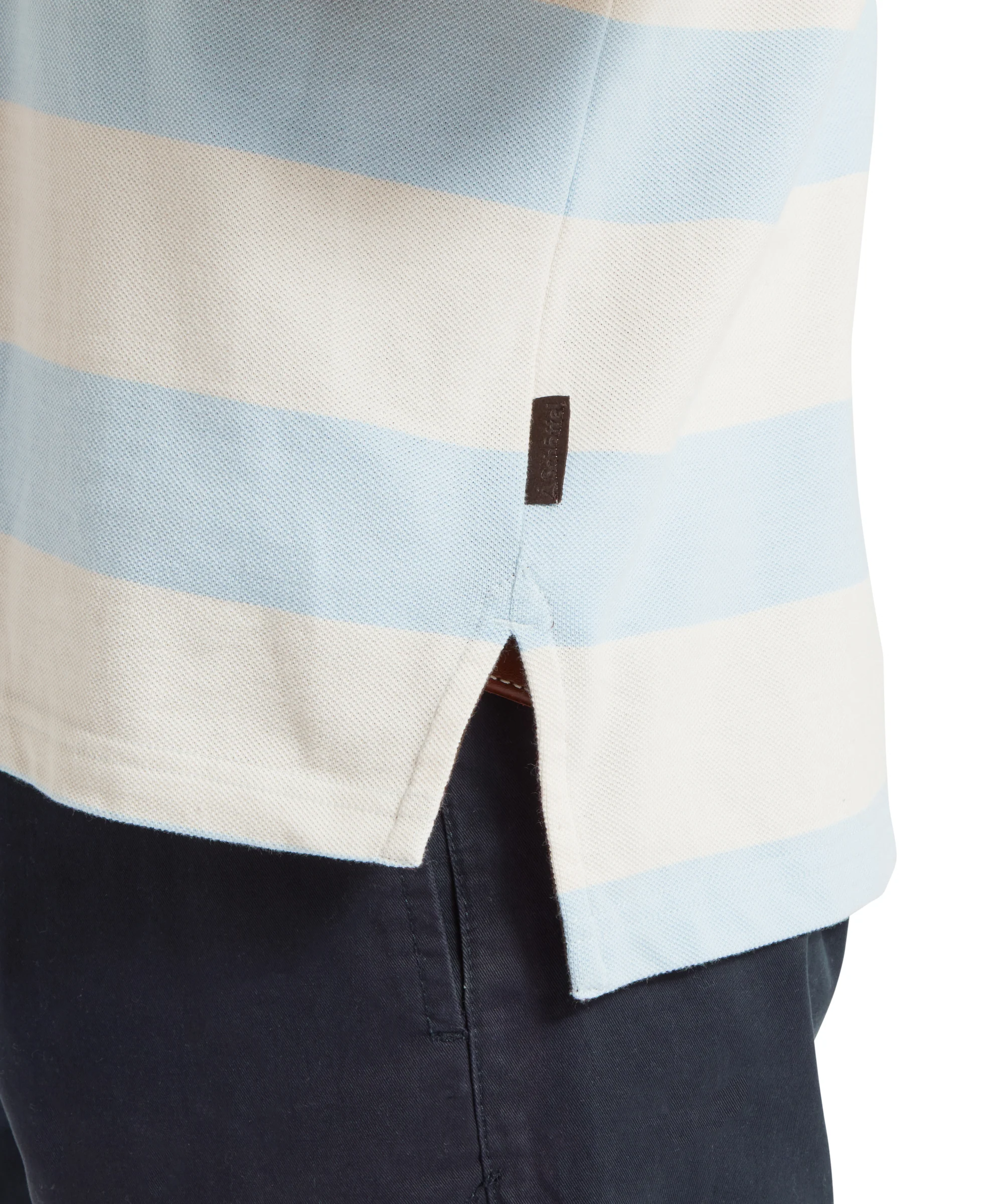 St Ives Heritage Polo Shirt - Pale Blue Stripe - Image 9
