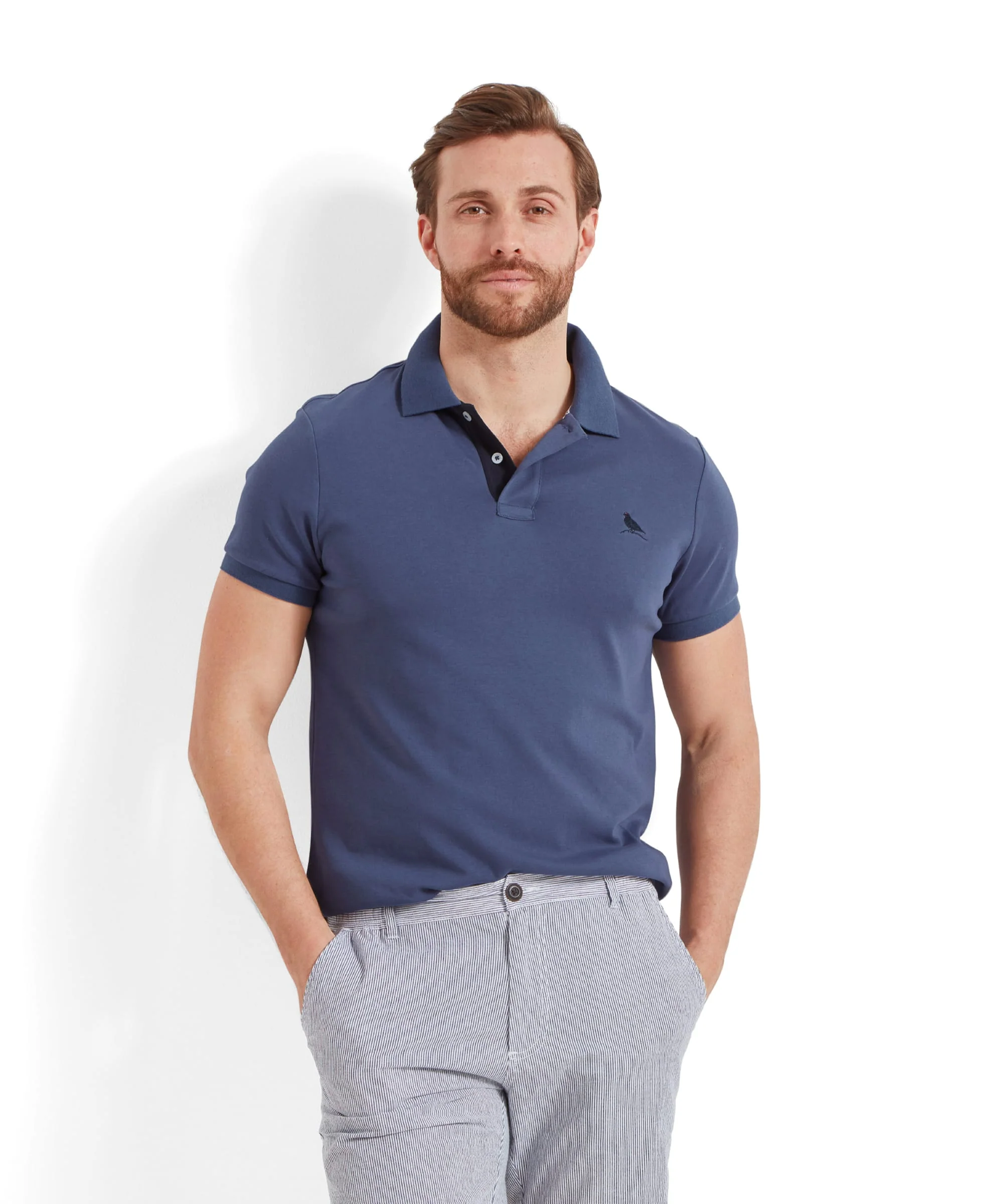 St Ives Jersey Polo Shirt - French Navy - Image 2