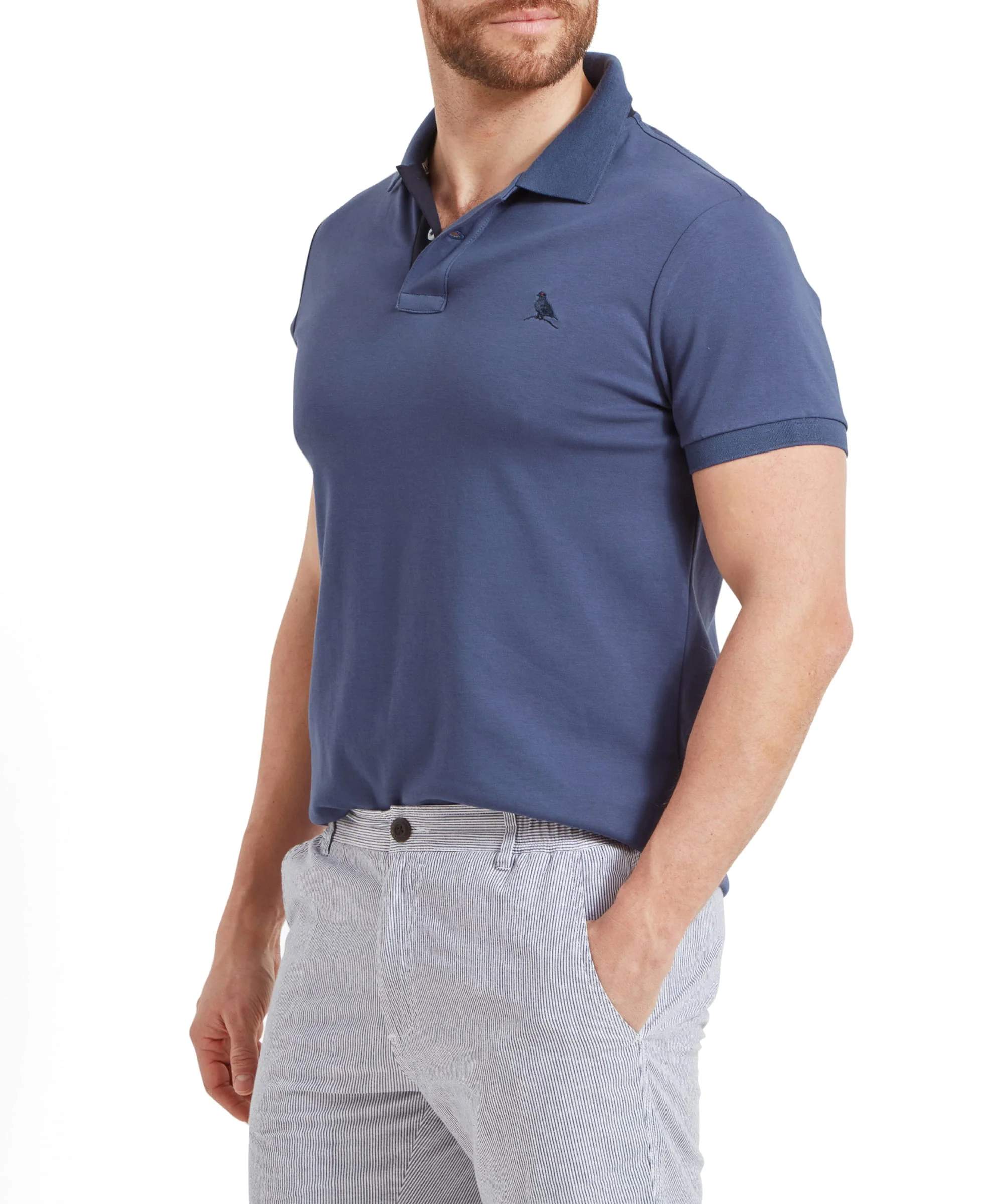 St Ives Jersey Polo Shirt - French Navy - Image 4