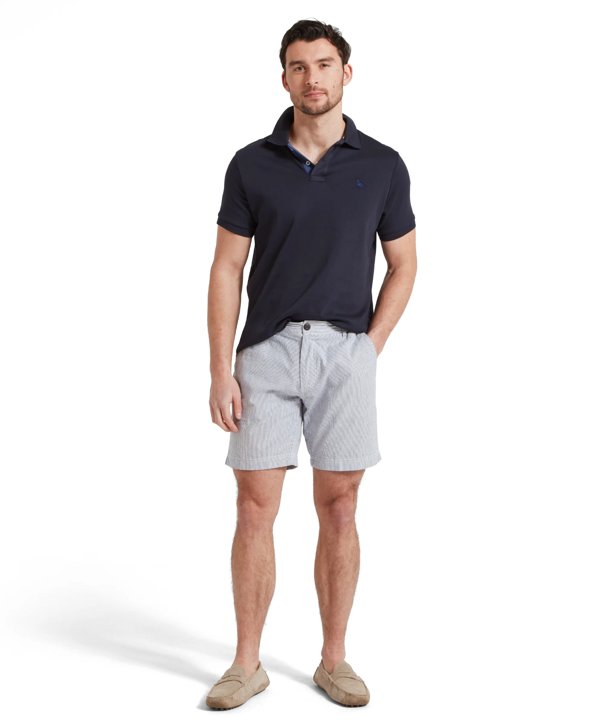 St Ives Jersey Polo Shirt - Navy - Image 3