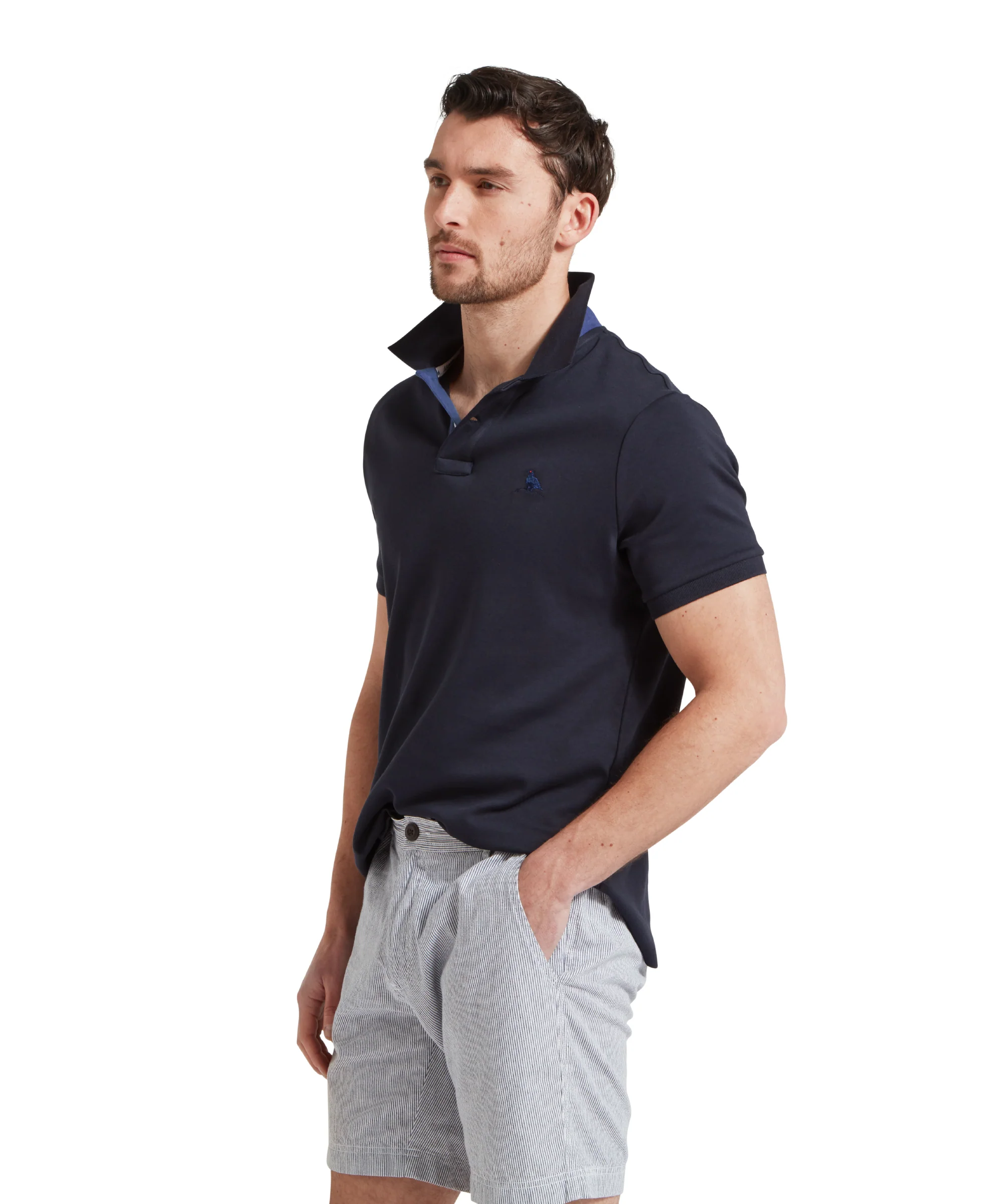 St Ives Jersey Polo Shirt - Navy - Image 4
