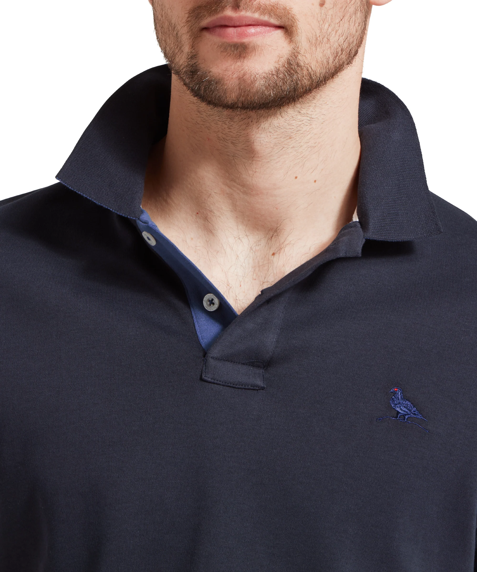 St Ives Jersey Polo Shirt - Navy - Image 6