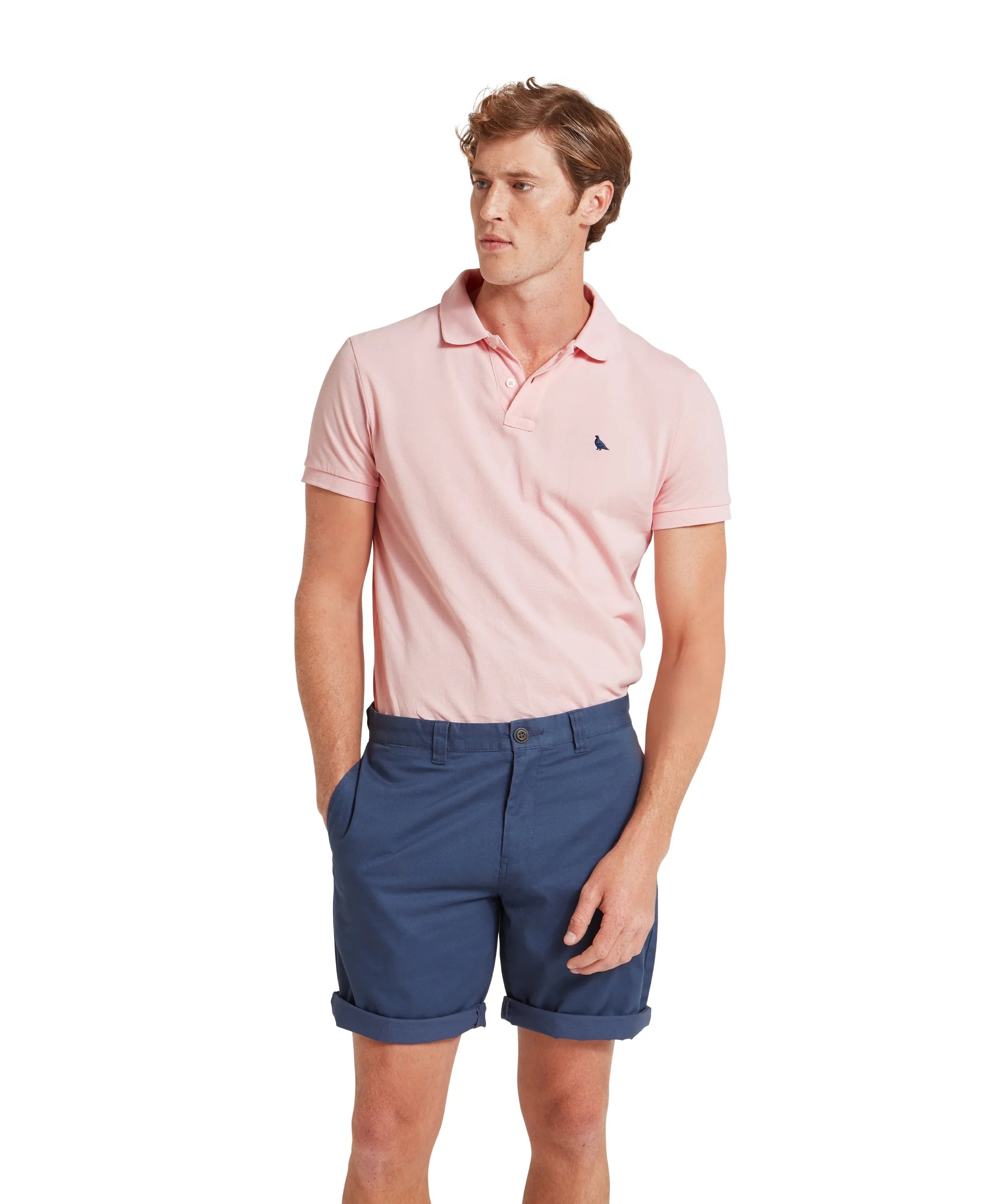 St Ives Polo Shirt - Chalky Coral - Image 3