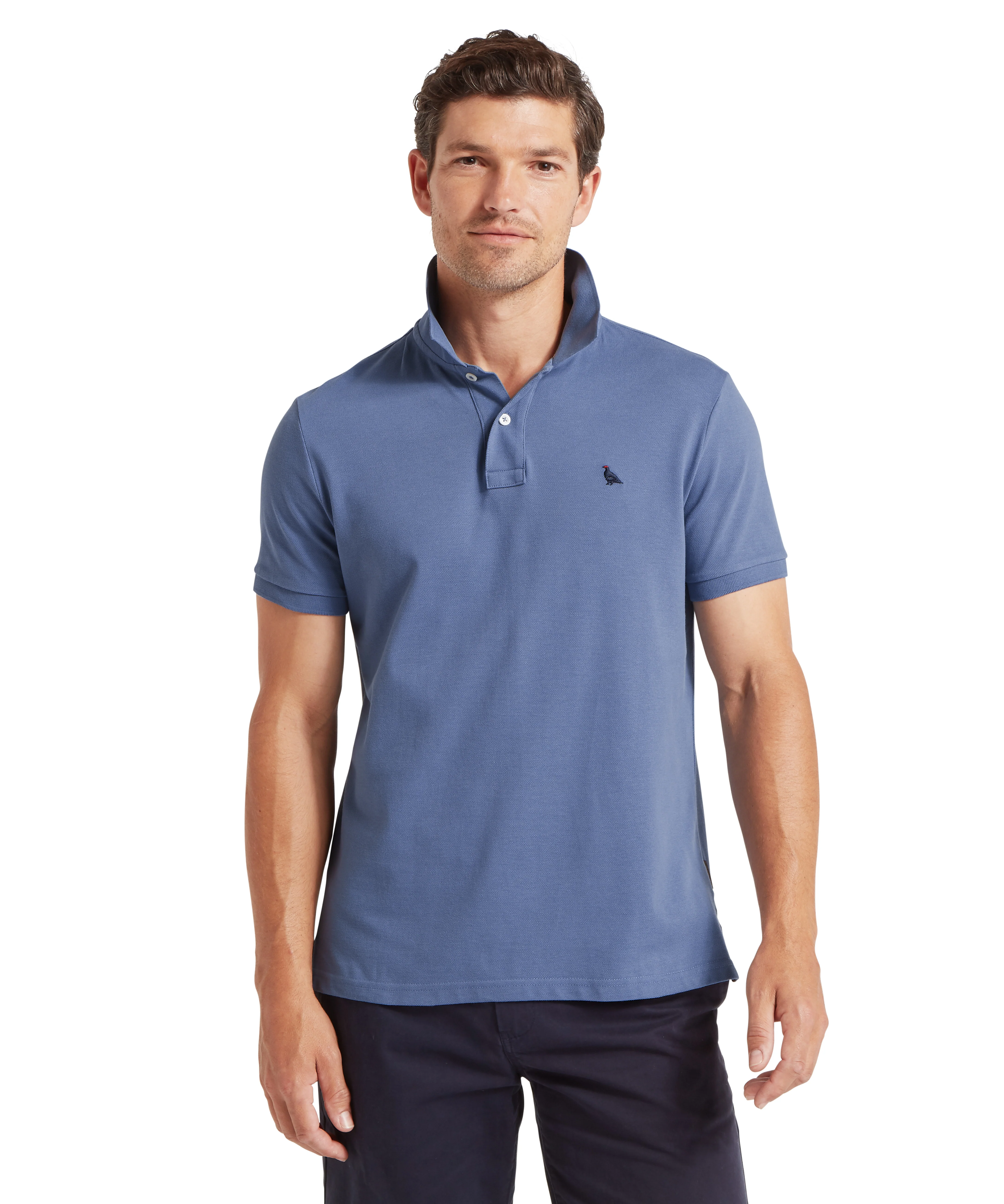 St Ives Polo Shirt - Vintage Indigo - Image 2