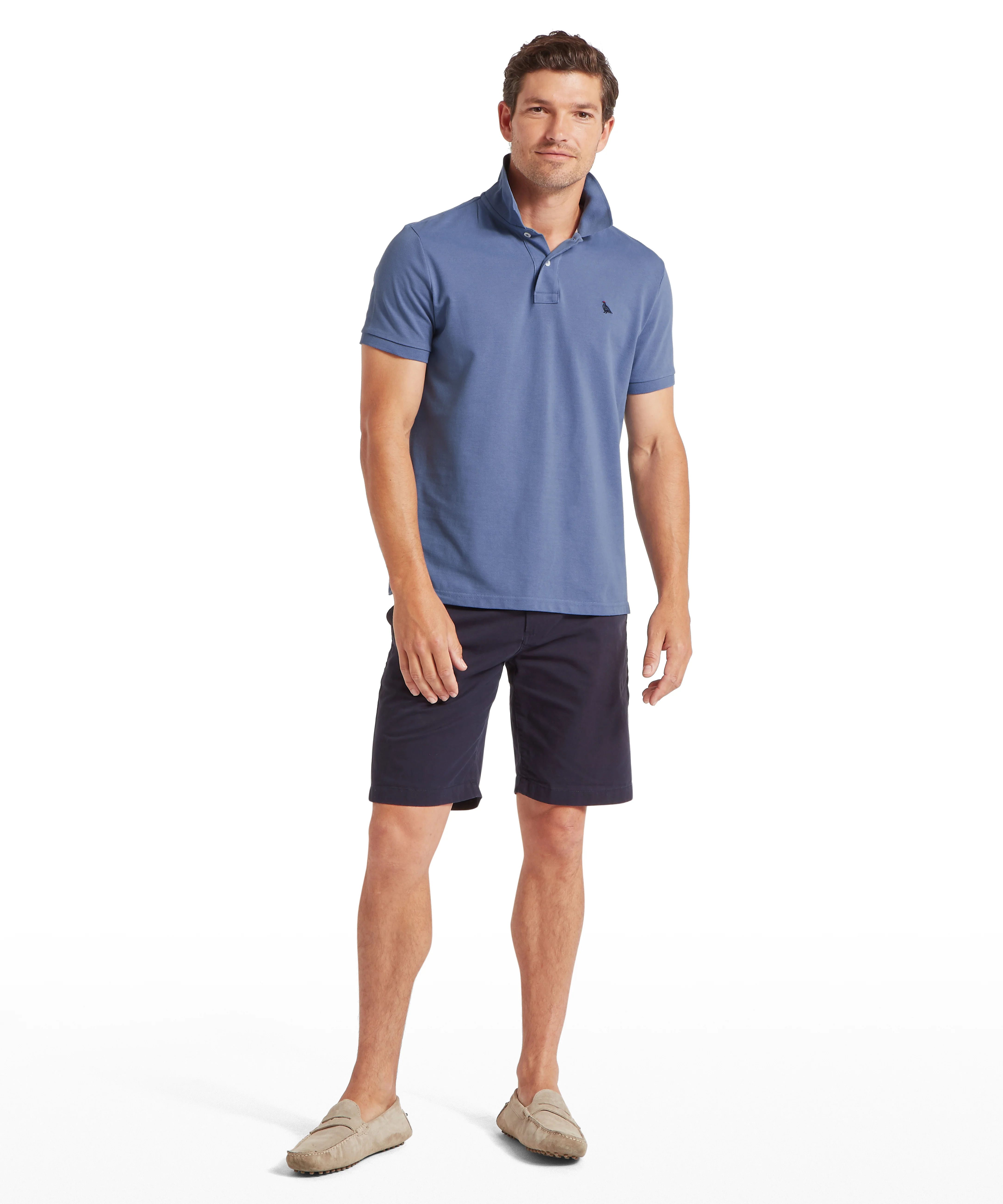 St Ives Polo Shirt - Vintage Indigo - Image 3