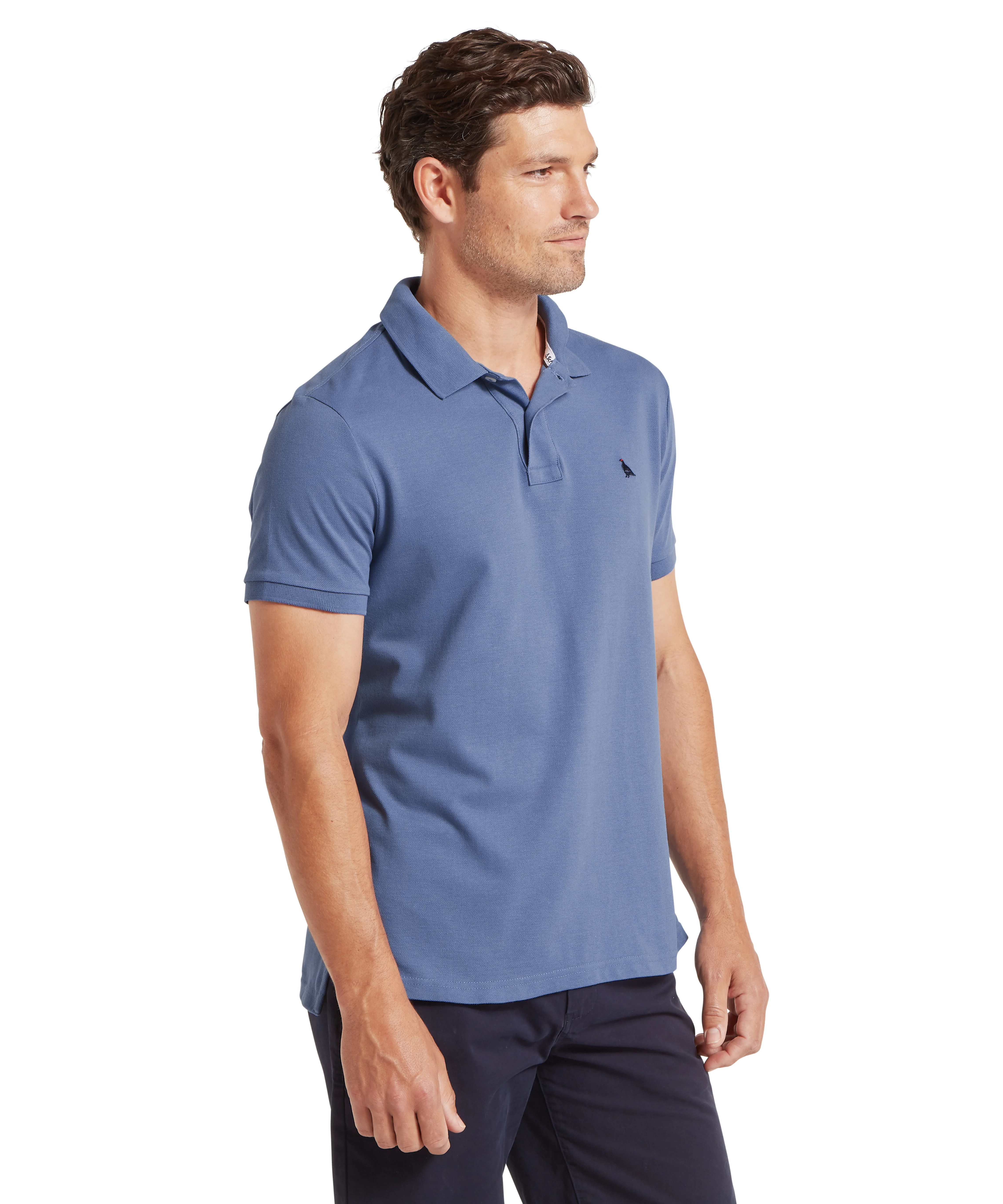 St Ives Polo Shirt - Vintage Indigo - Image 4
