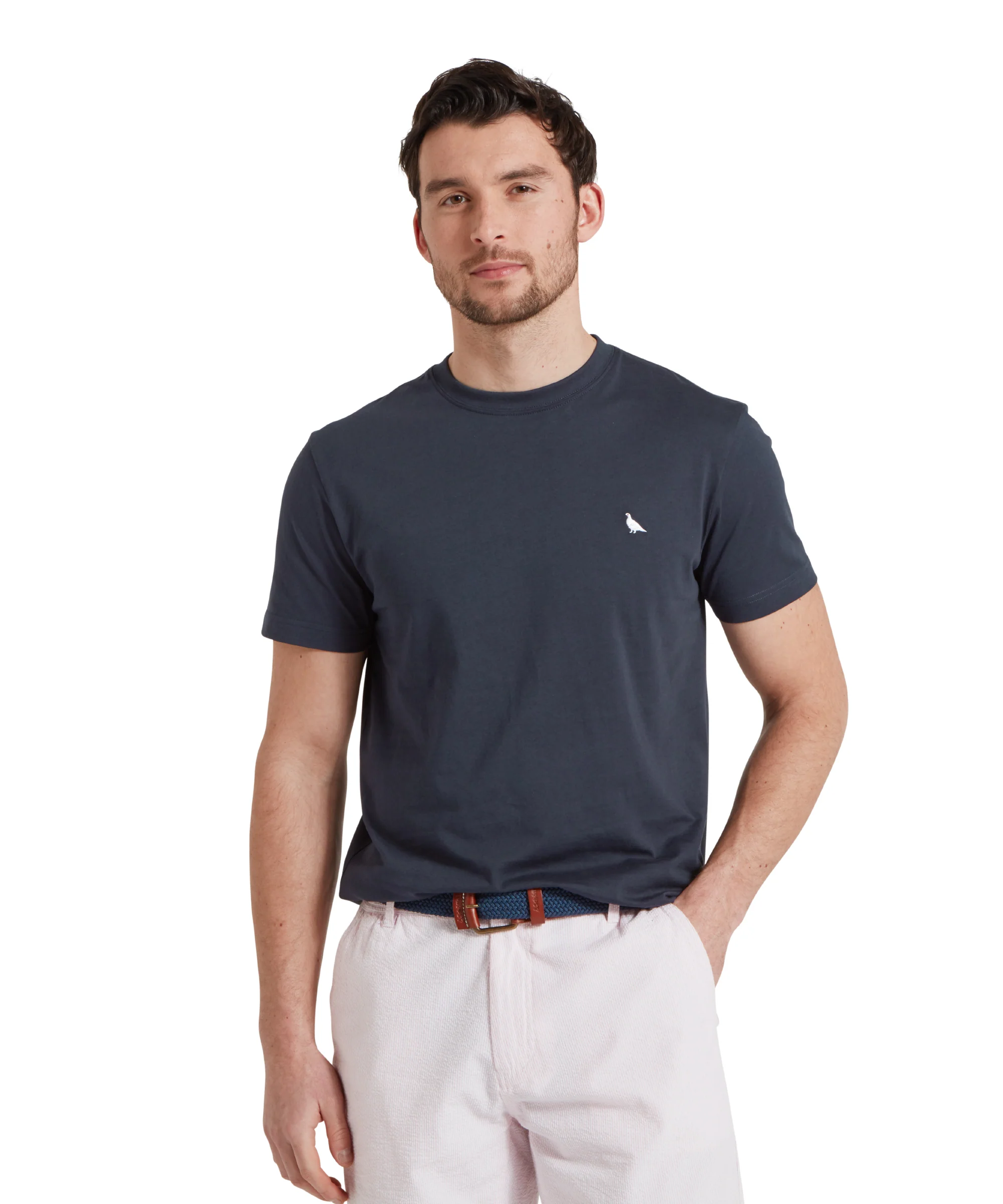 Talland T-Shirt - Navy Heritage Print - Image 3
