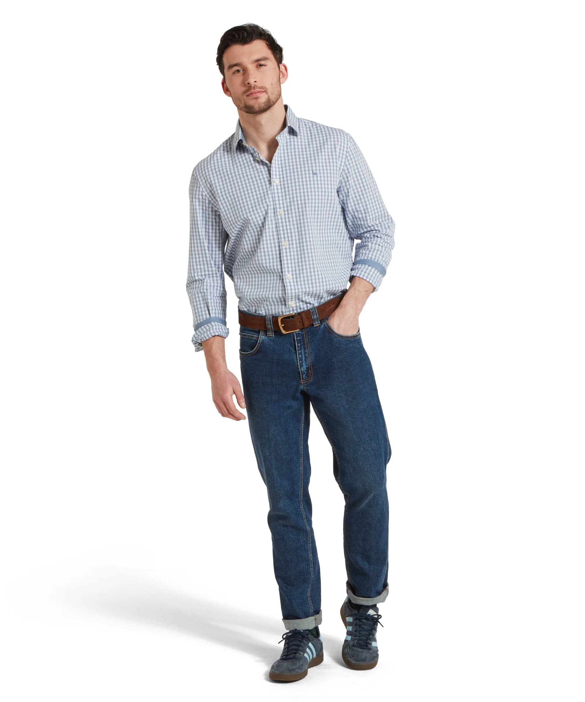 Thorpeness Tailored Shirt - Pigeon Blue - Image 3