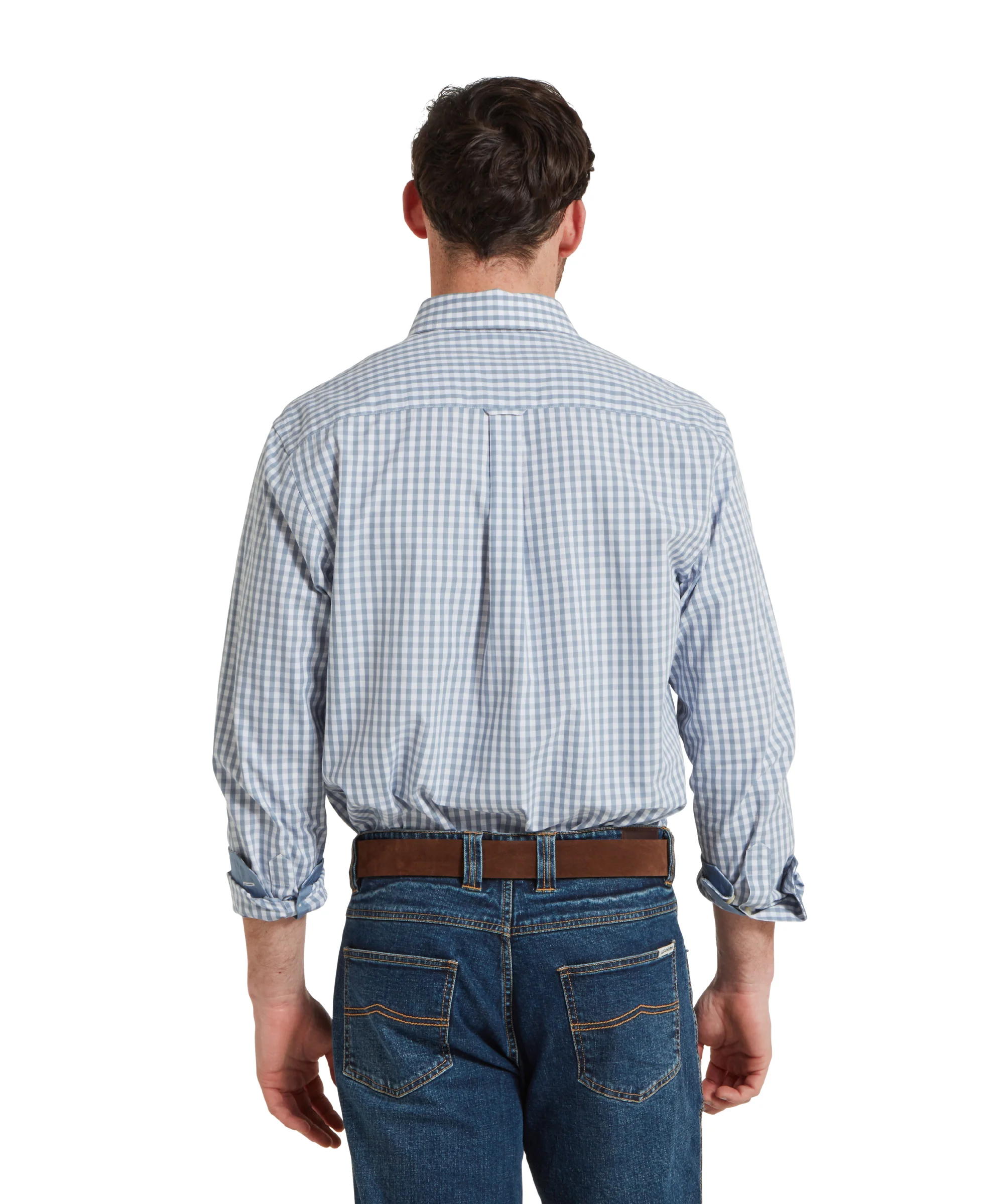 Thorpeness Tailored Shirt - Pigeon Blue - Image 5
