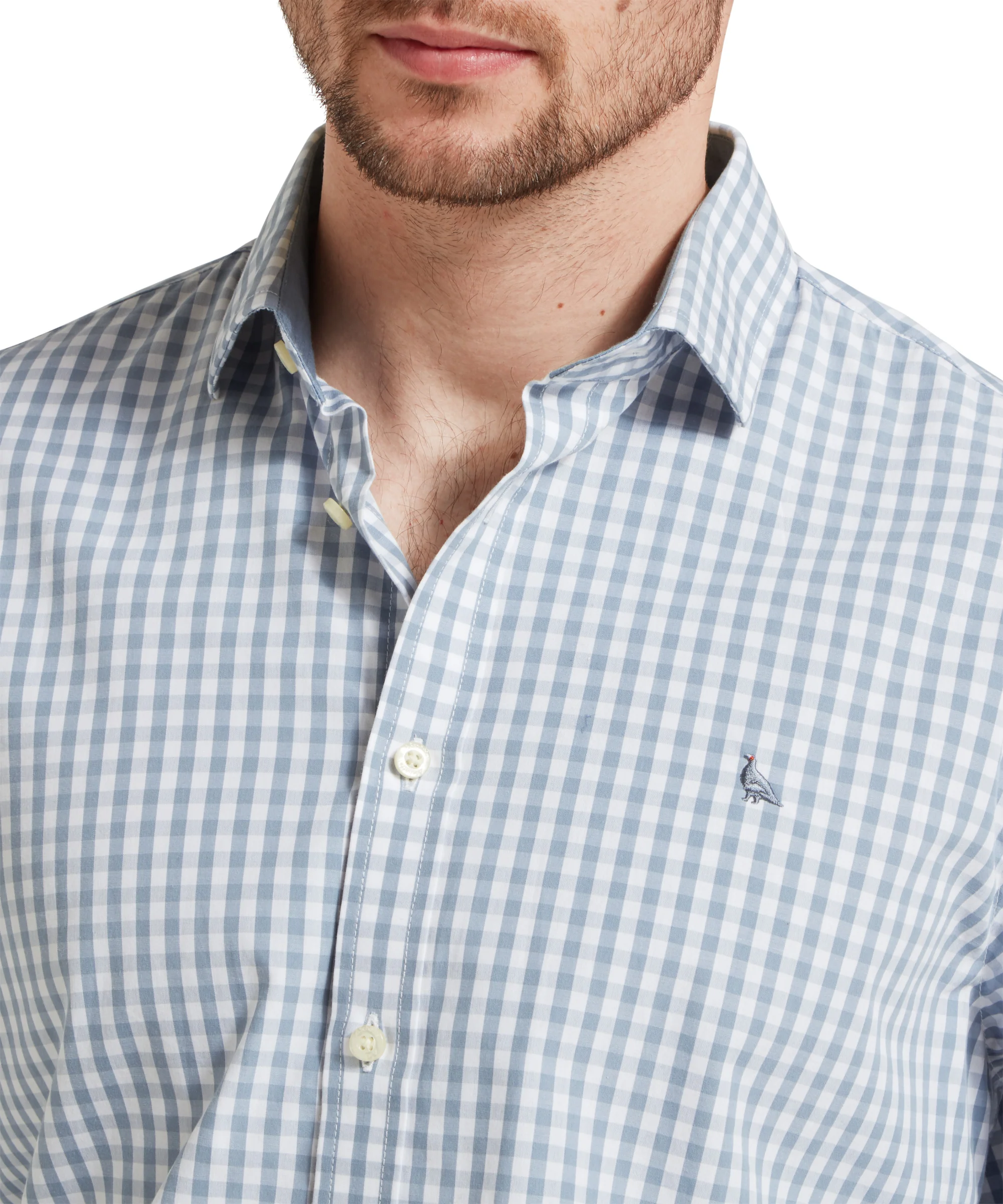 Thorpeness Tailored Shirt - Pigeon Blue - Image 6