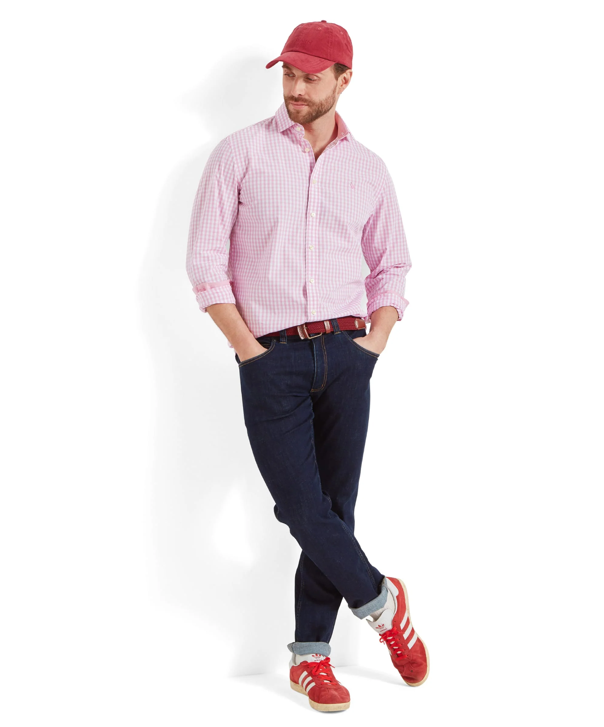 Thorpeness Tailored Shirt - Pink Check - Image 3