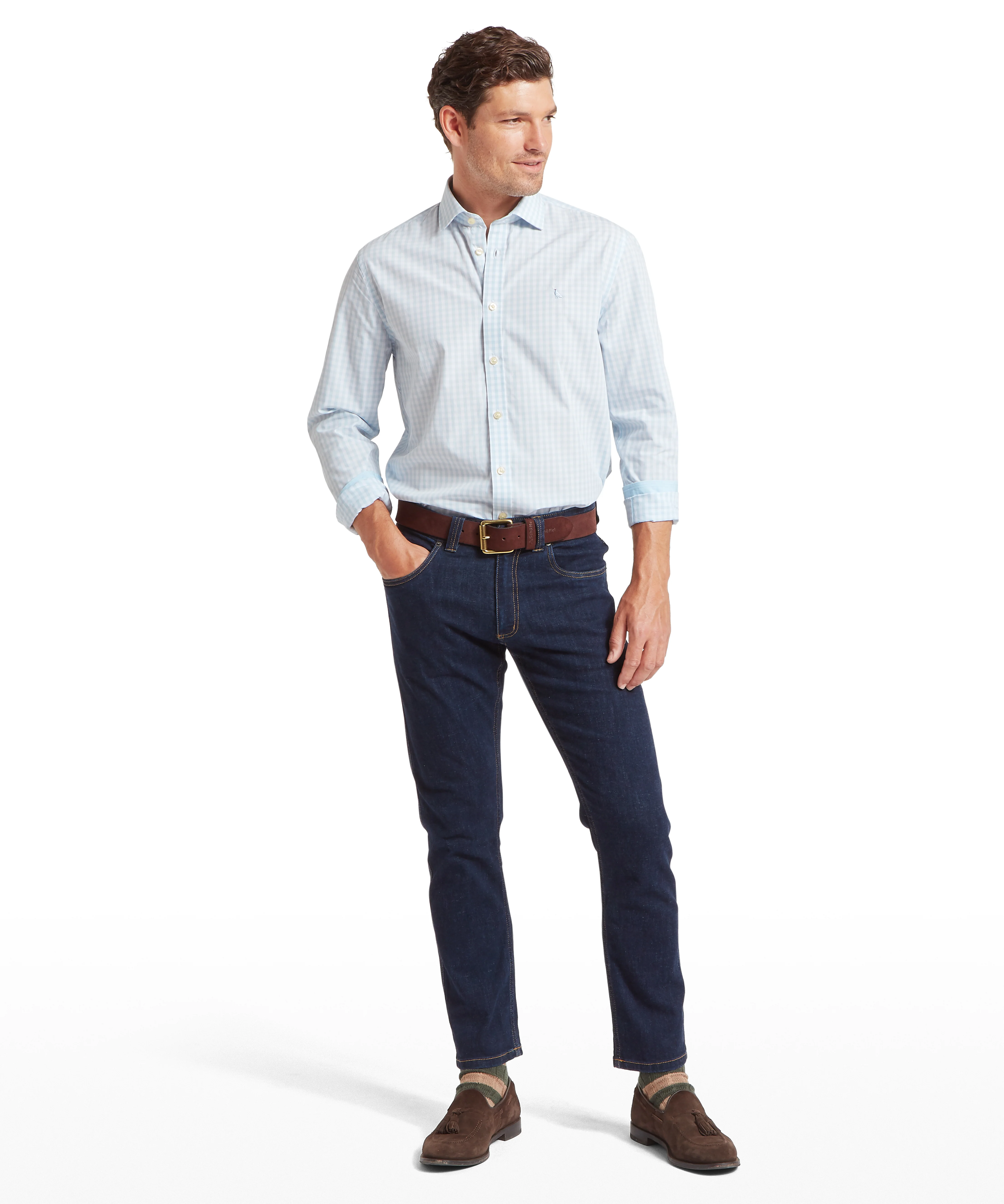 Thorpeness Tailored Shirt - Powder Blue - Image 3