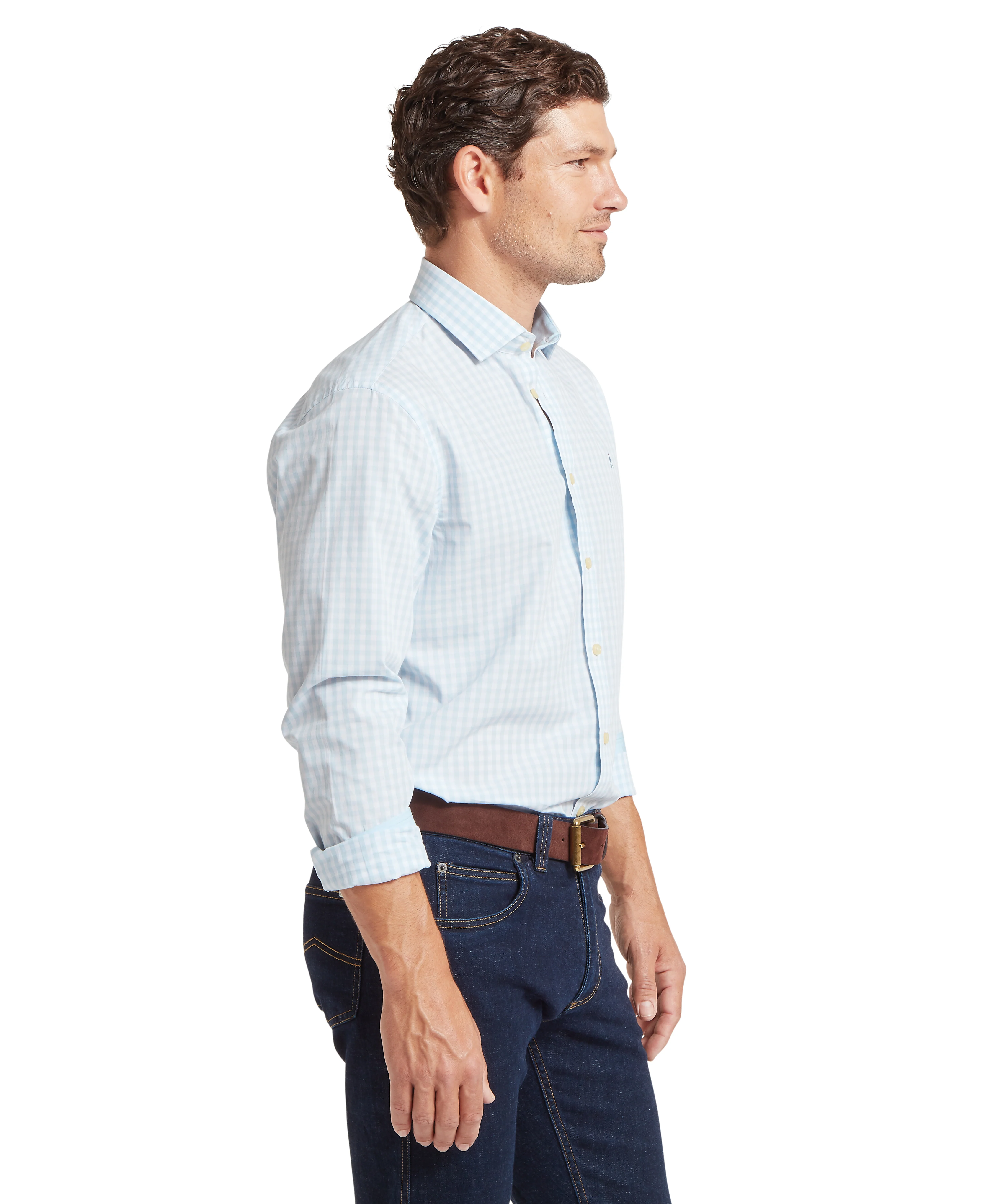 Thorpeness Tailored Shirt - Powder Blue - Image 4