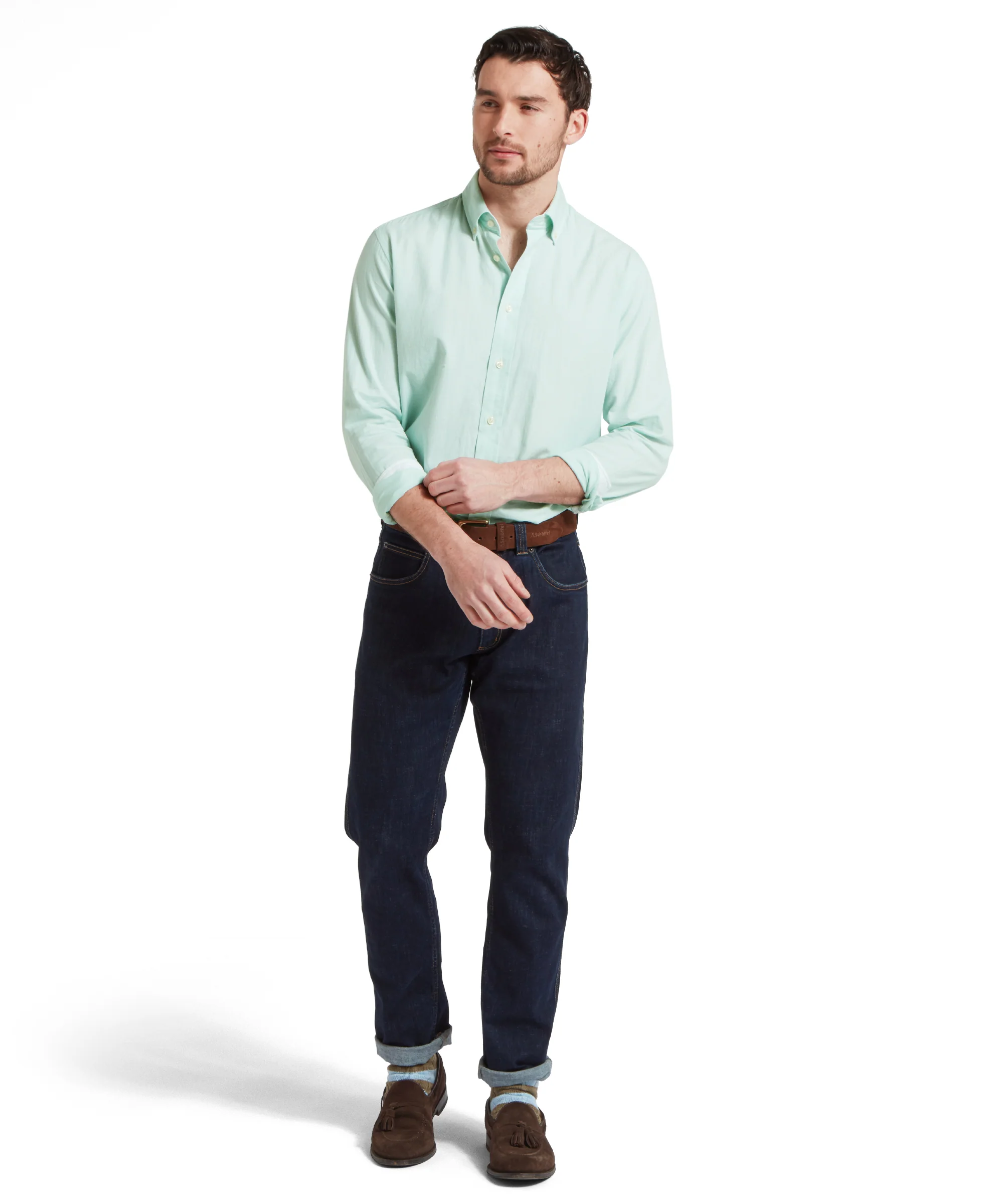 Titchwell Tailored Shirt - Pale Mint - Image 3