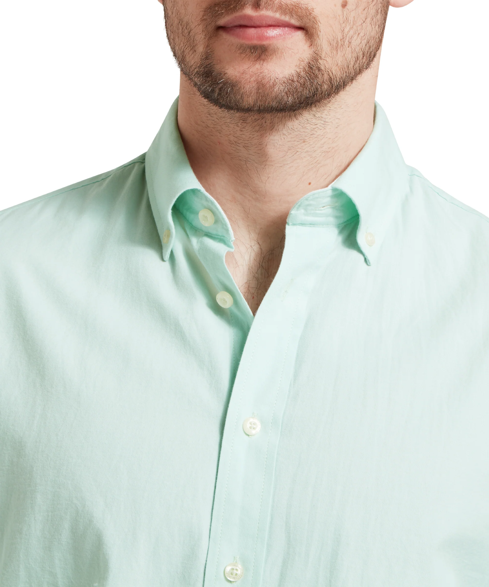 Titchwell Tailored Shirt - Pale Mint - Image 6