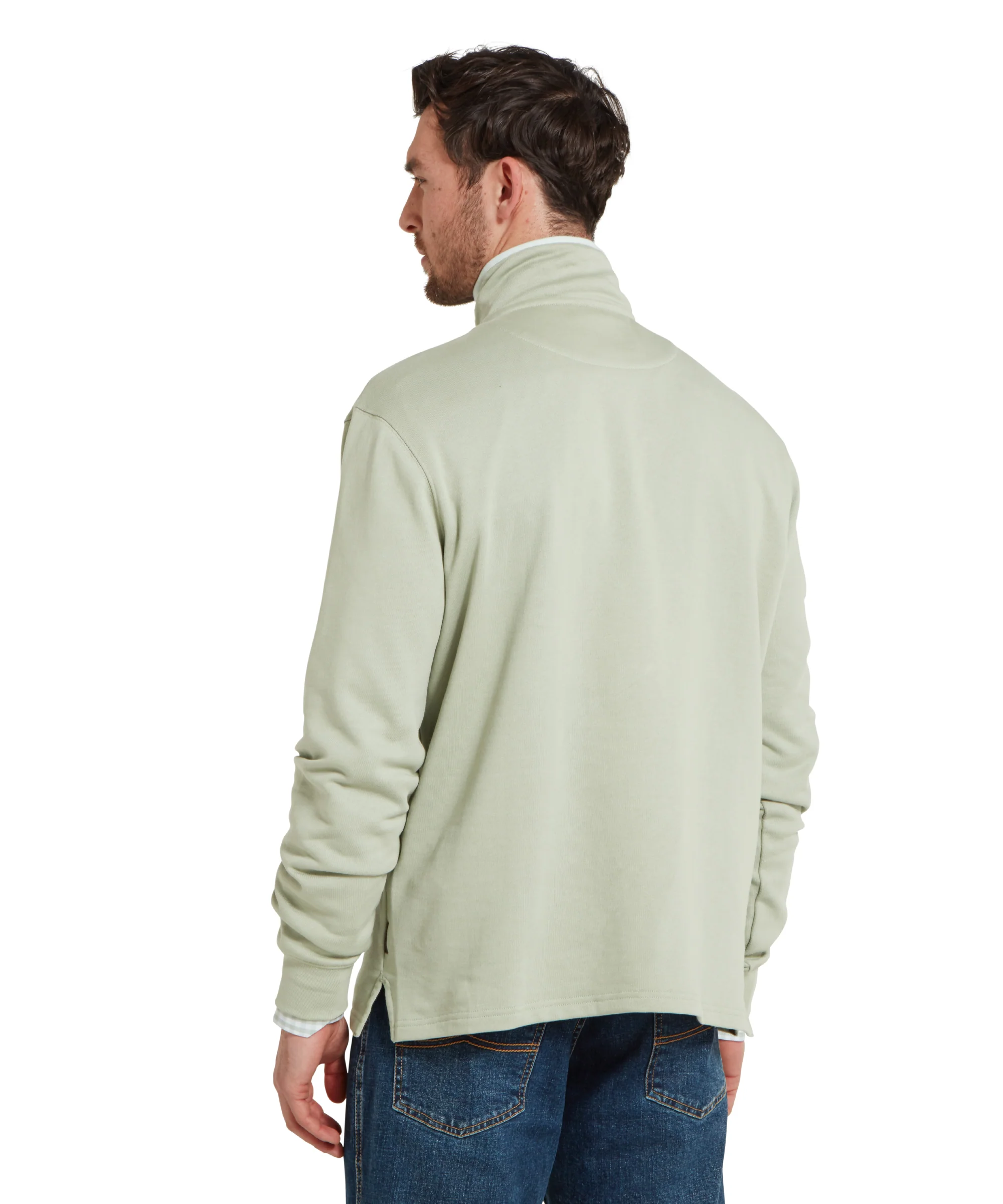Trencrom Quarter Zip - Aqua Grey/Blue Water - Image 5