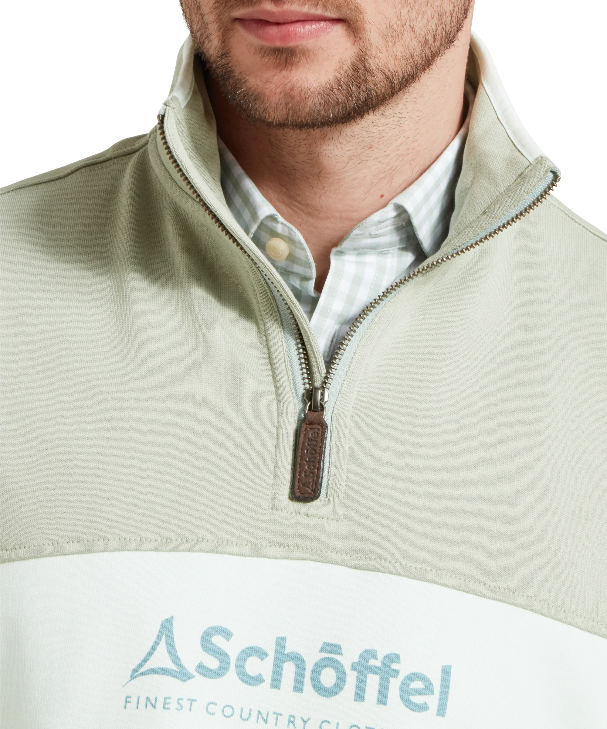 Trencrom Quarter Zip - Aqua Grey/Blue Water - Image 6