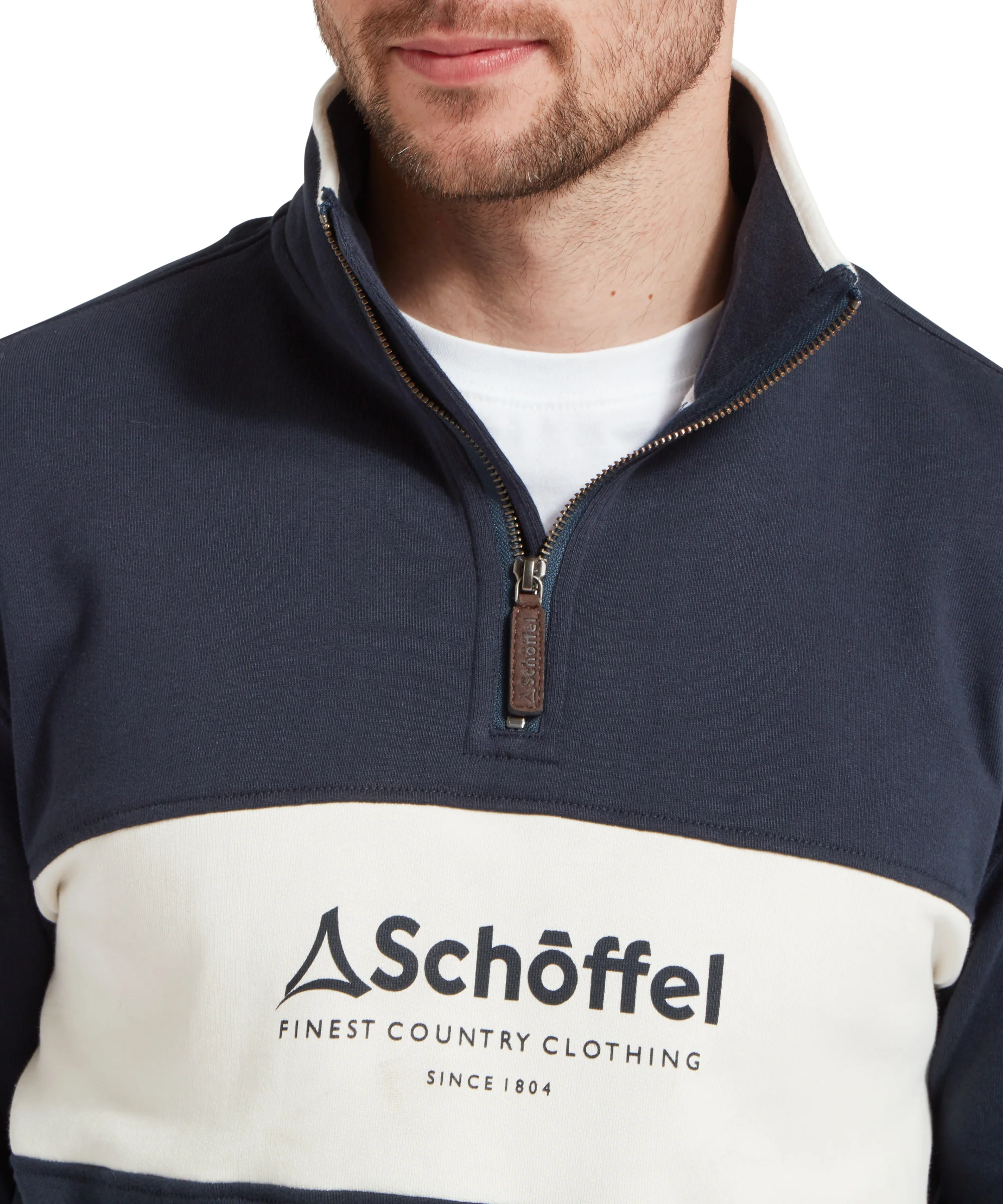 Trencrom Quarter Zip - Navy/Stone - Image 6