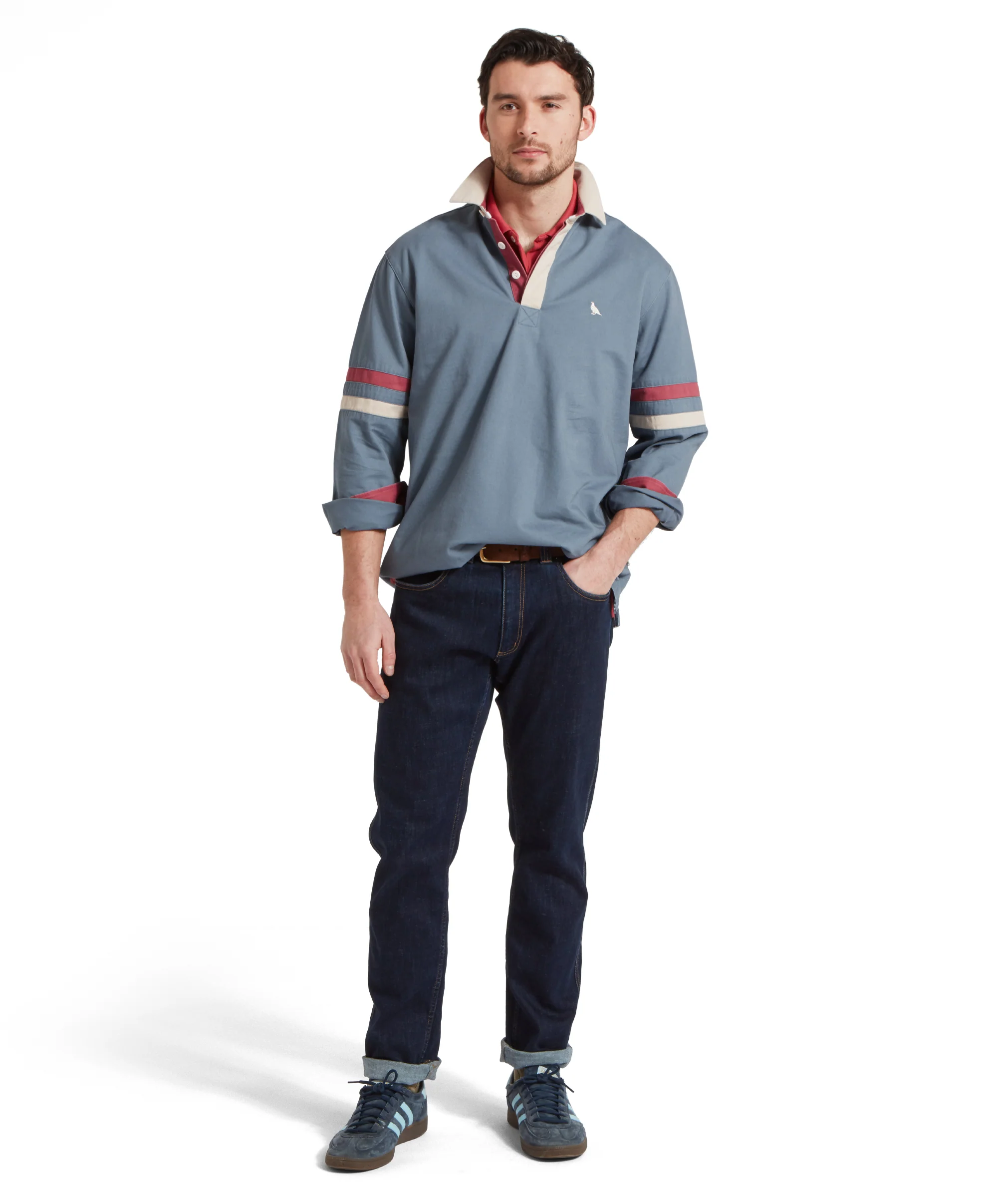 Truro Deck Shirt - Dark Pigeon Blue - Image 3