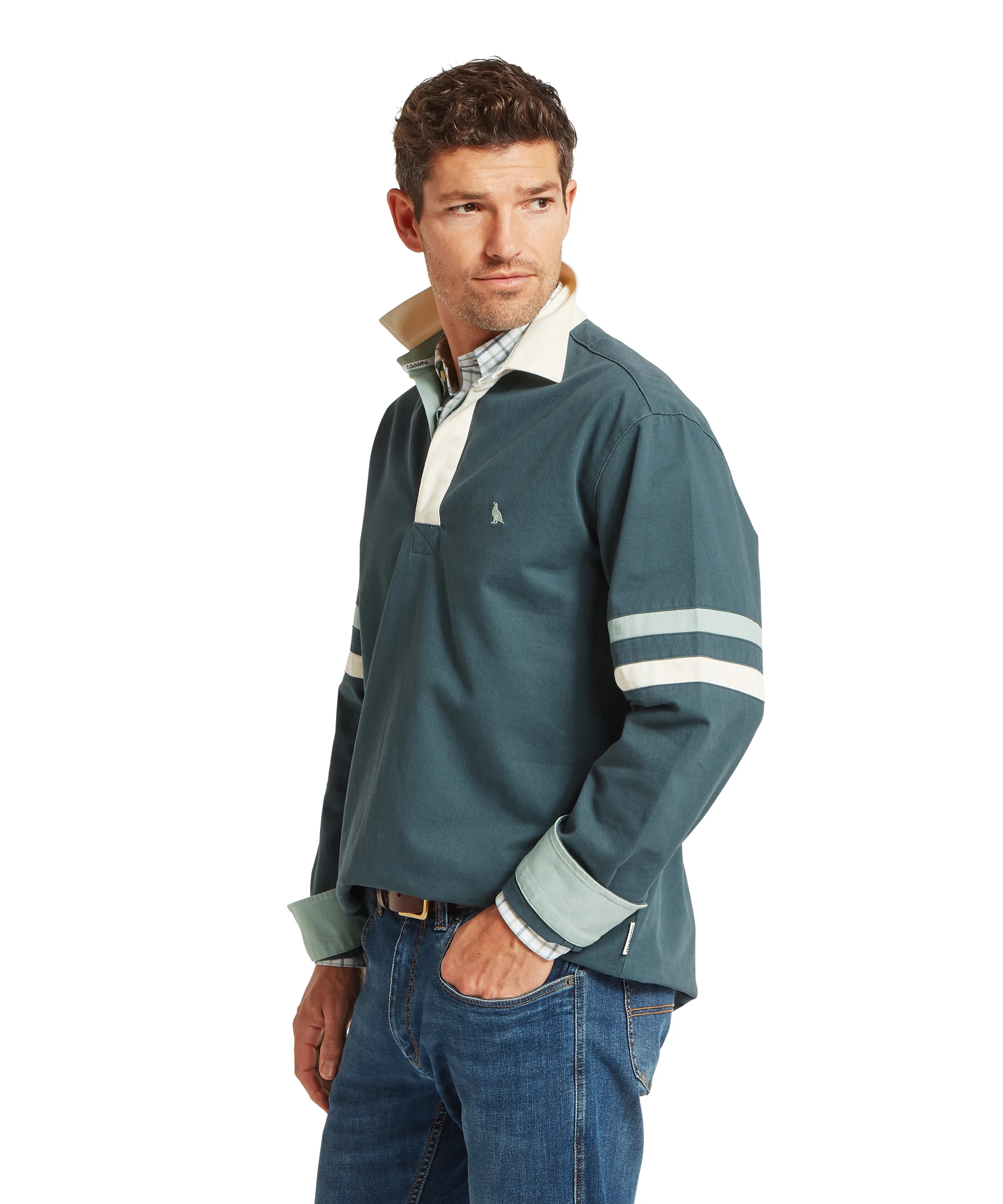 Truro Deck Shirt - Deep Ocean Blue - Image 4