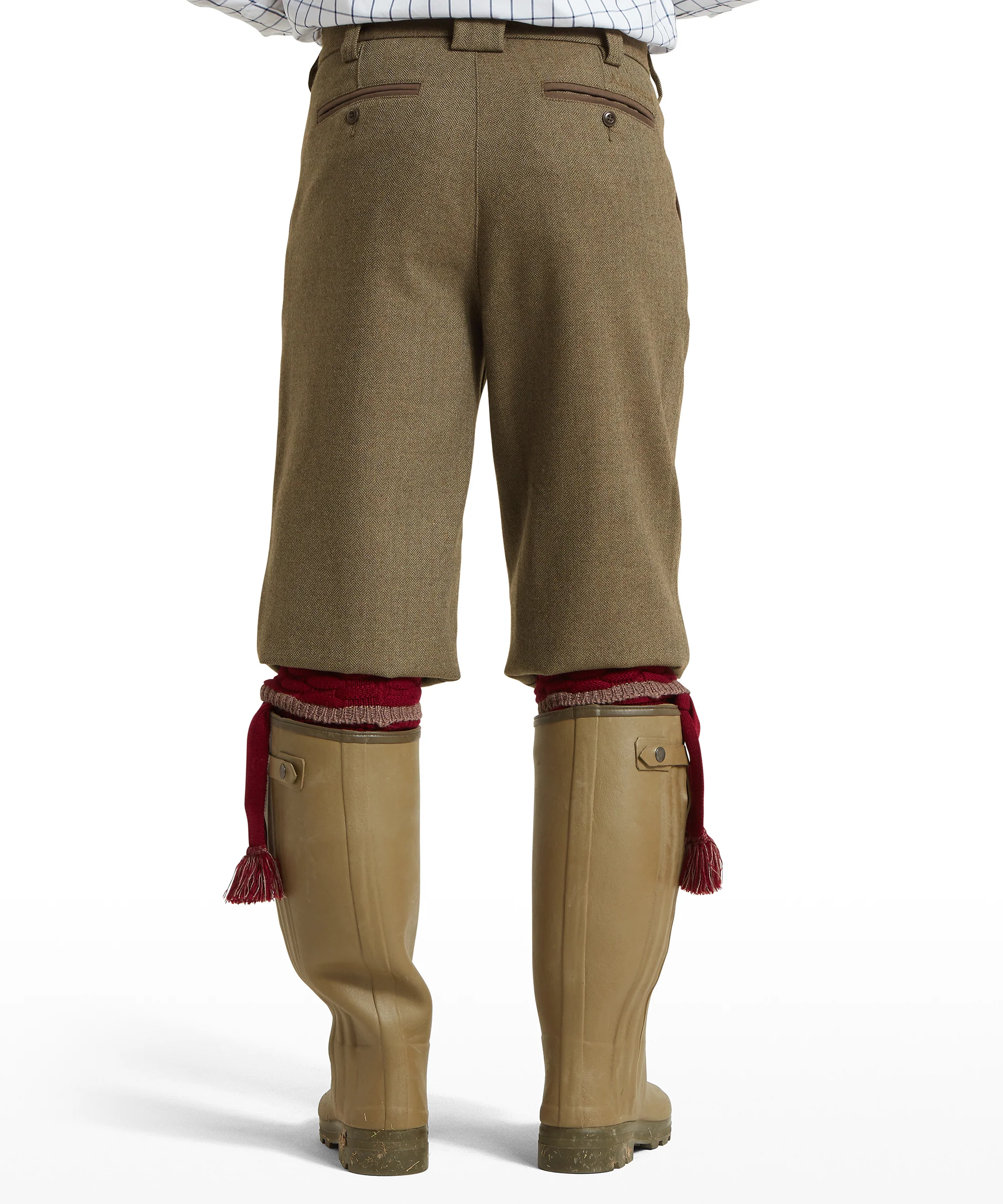 Tweed Plus Fours - Loden Green Herringbone Tweed - Image 5