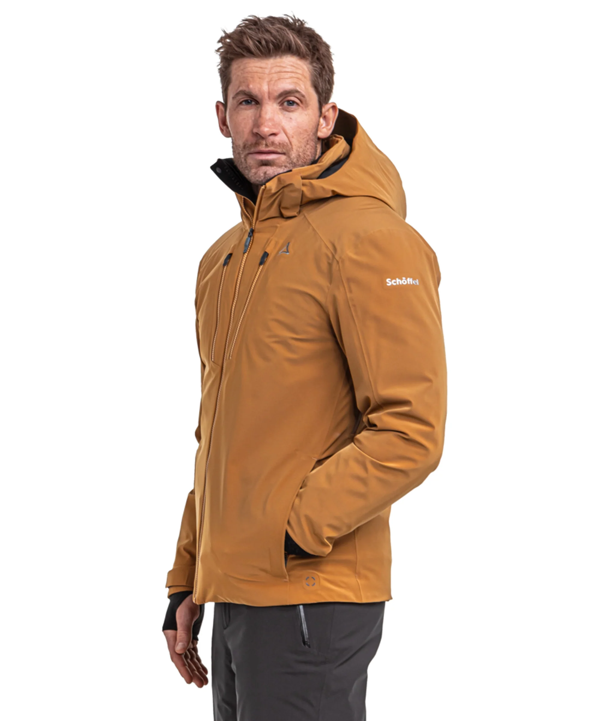 Men's Verbier Ski Jacket - Caramel - Image 3