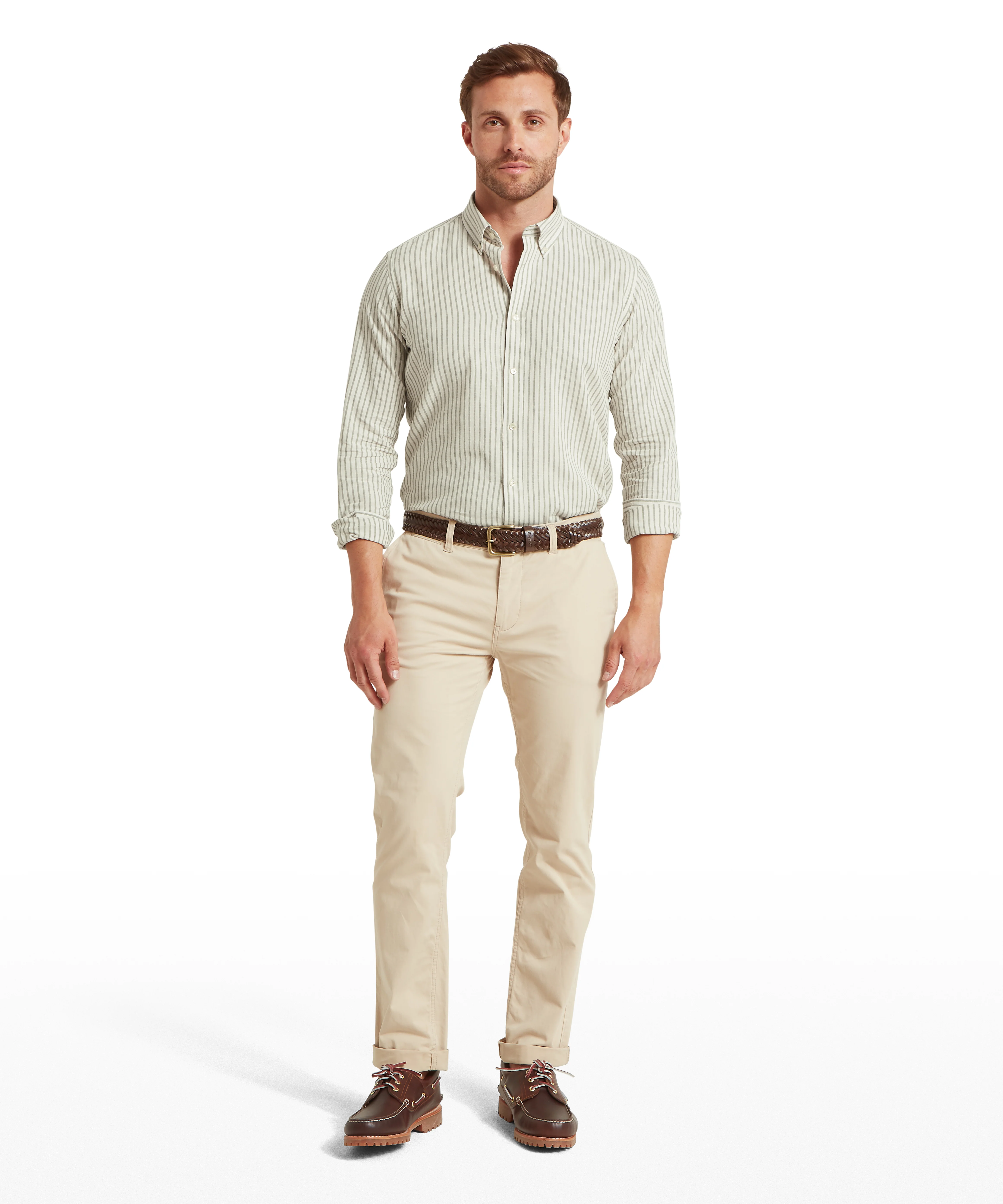 Walsingham Linen Shirt - Agave Green Stripe - Image 3
