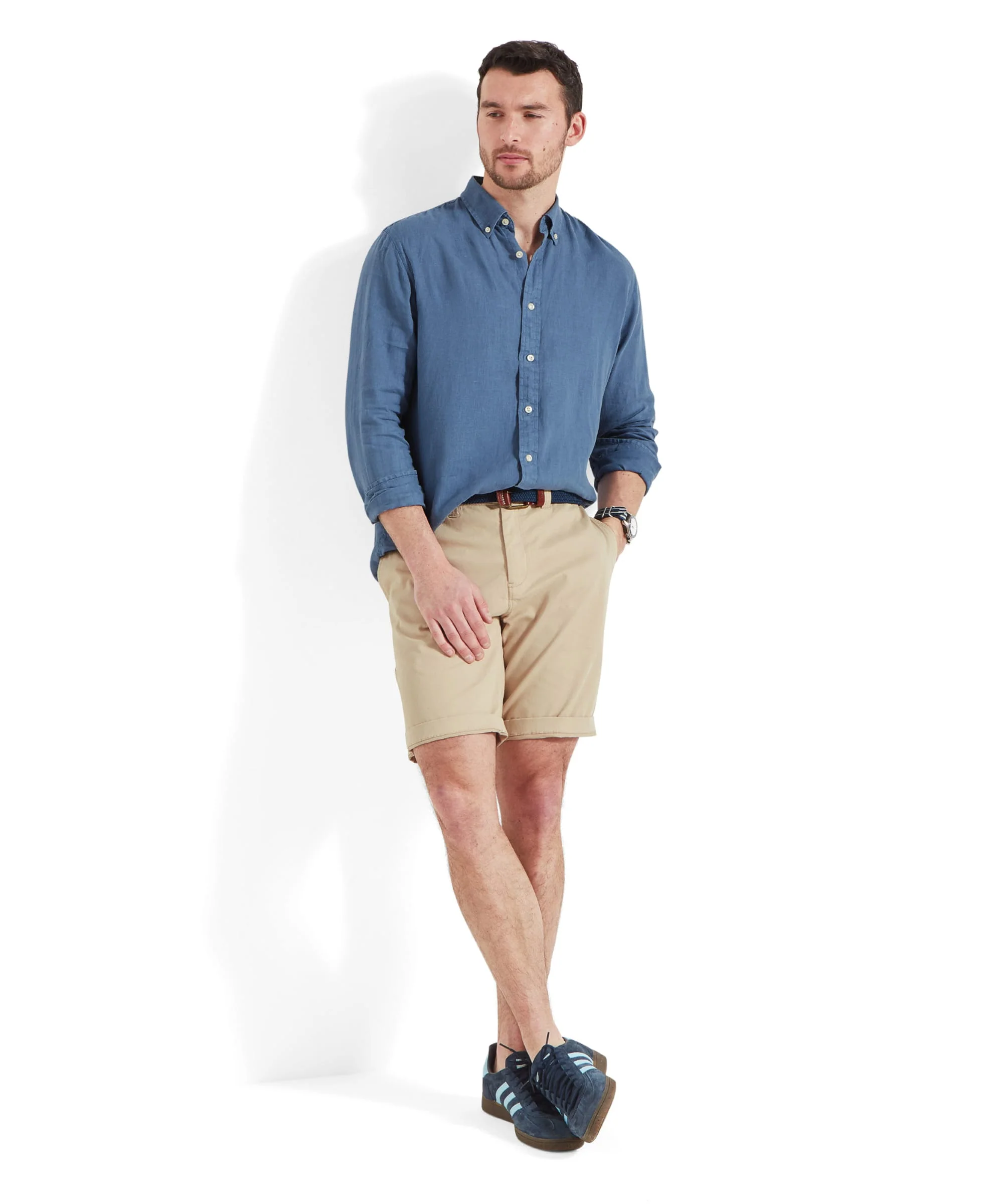 Walsingham Linen Shirt - French Navy - Image 4