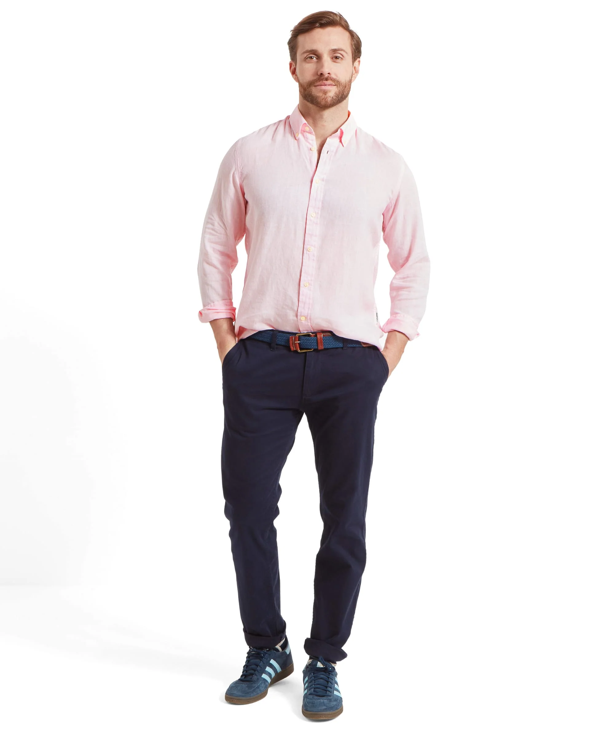 Walsingham Linen Shirt - Pale Pink - Image 3