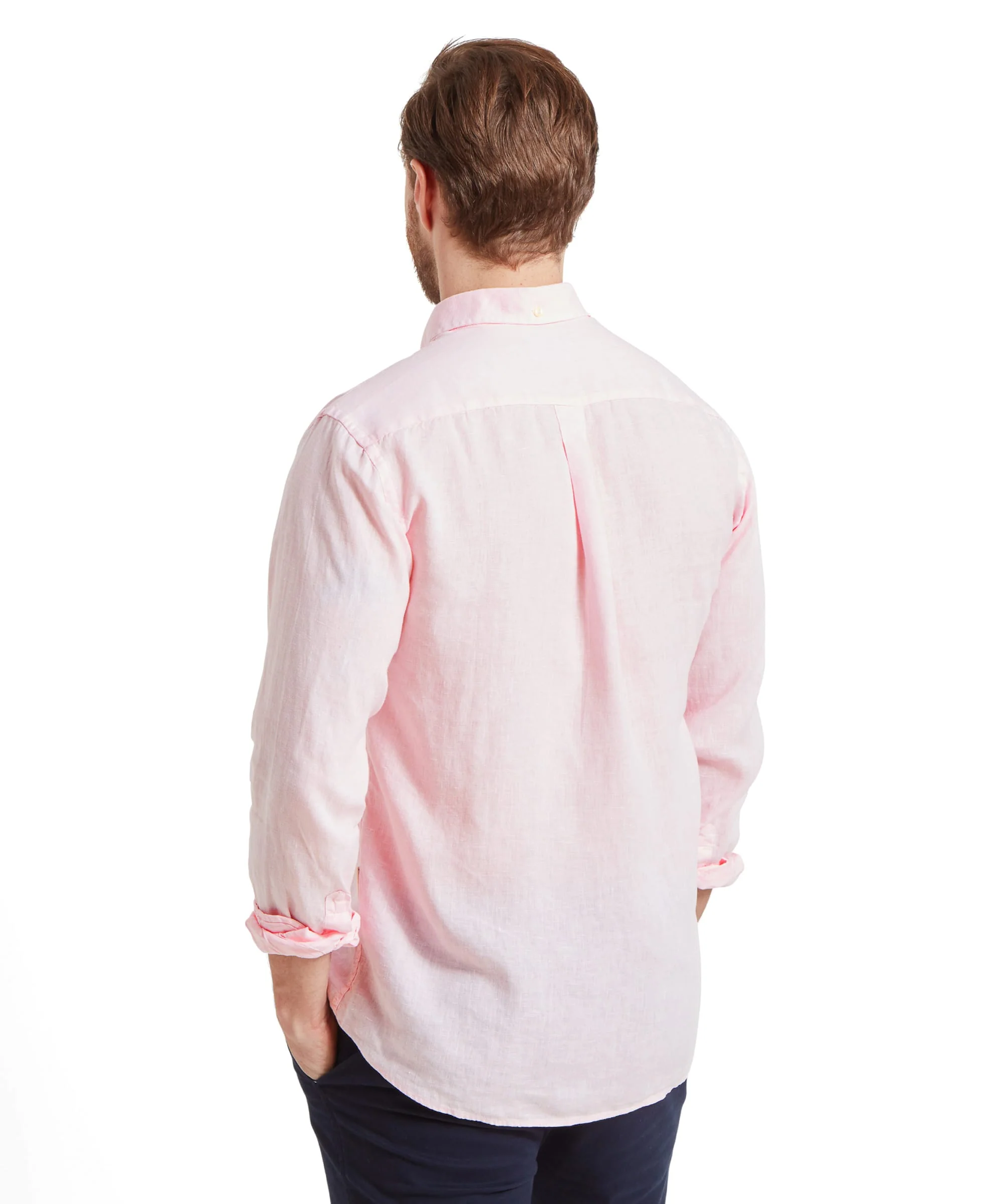 Walsingham Linen Shirt - Pale Pink - Image 5