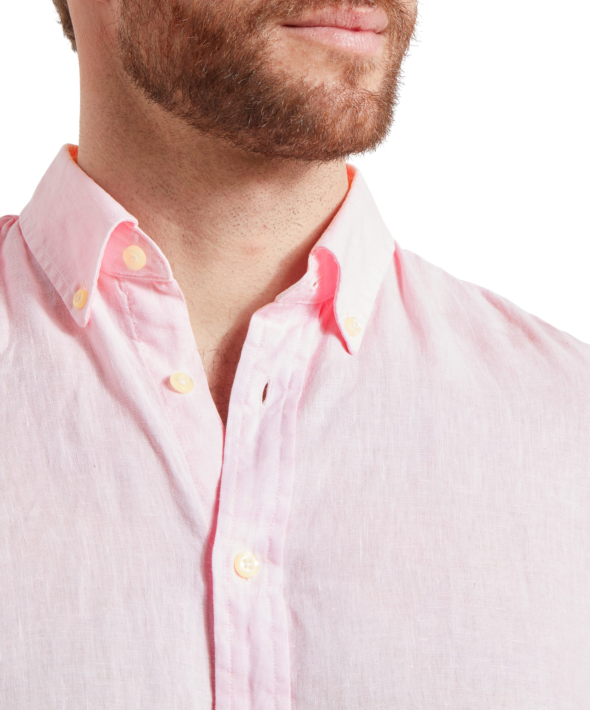 Walsingham Linen Shirt - Pale Pink - Image 6