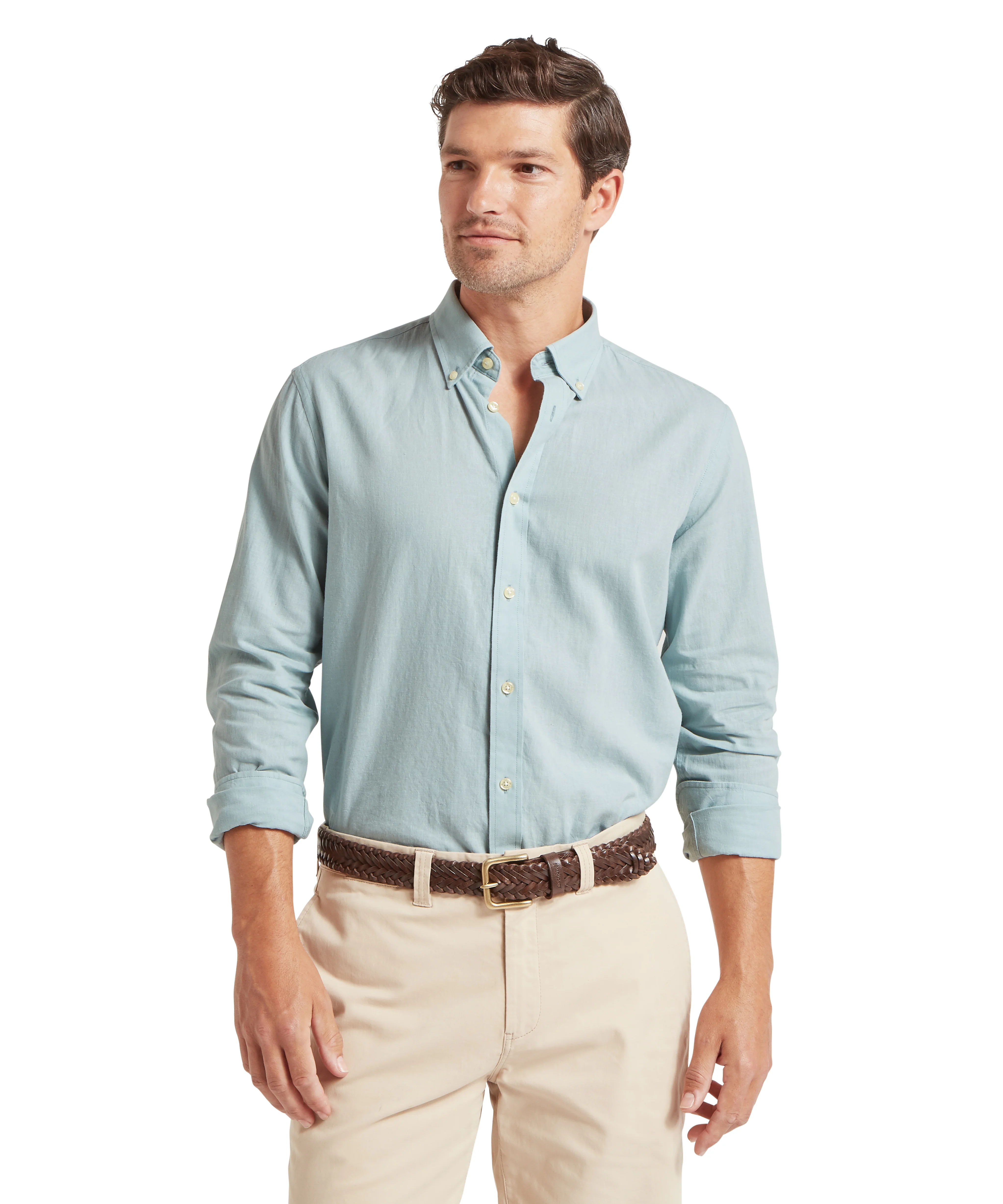 Walsingham Linen Shirt - Surf Blue - Image 2
