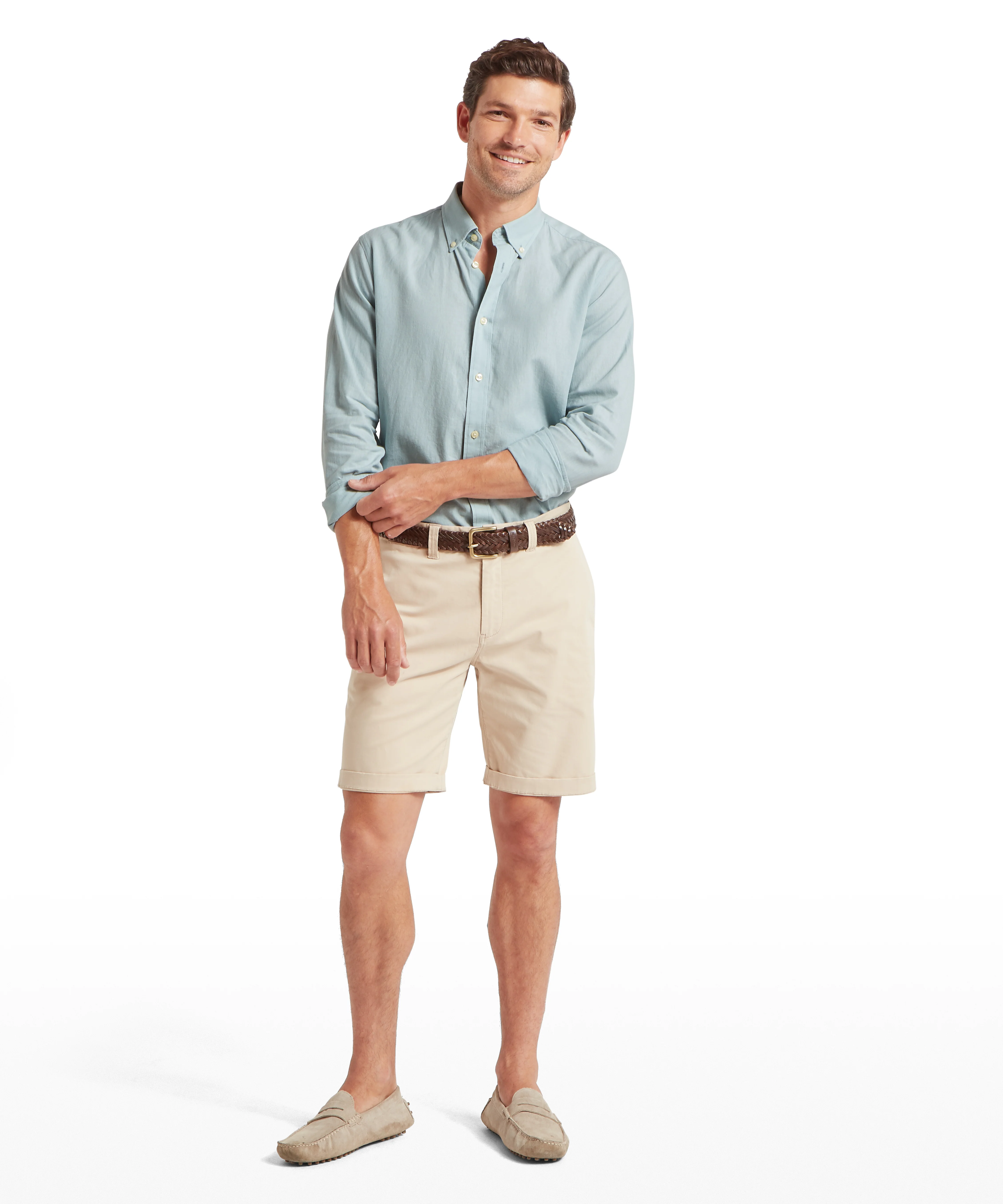 Walsingham Linen Shirt - Surf Blue - Image 3