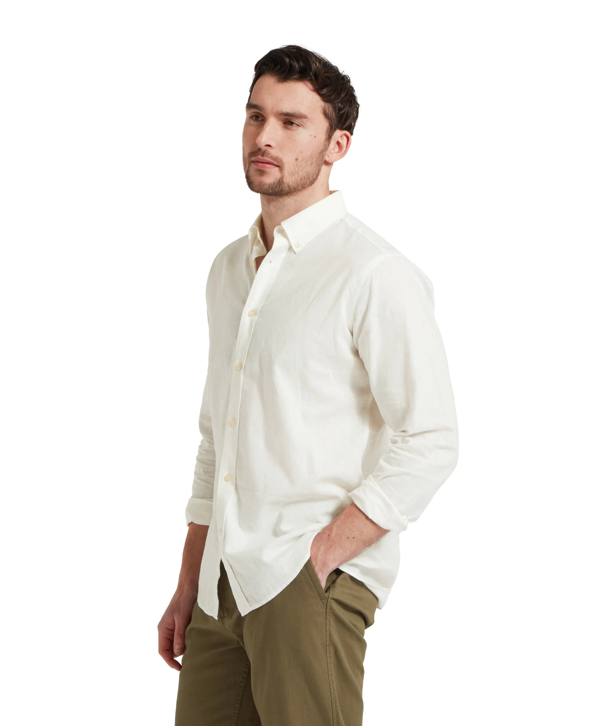 Walsingham Linen Shirt - White - Image 5