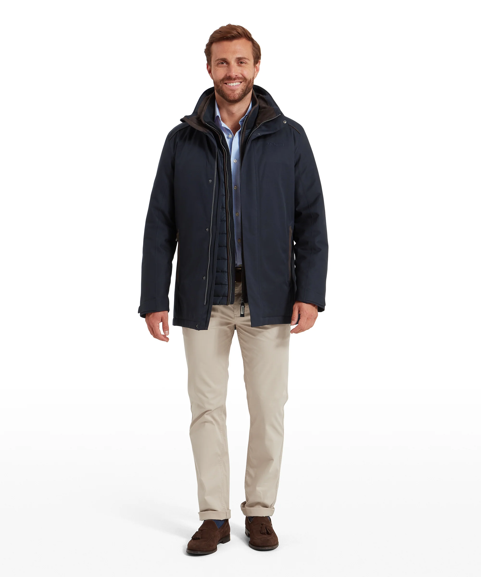 Whitton Waterproof Coat - Navy - Image 3