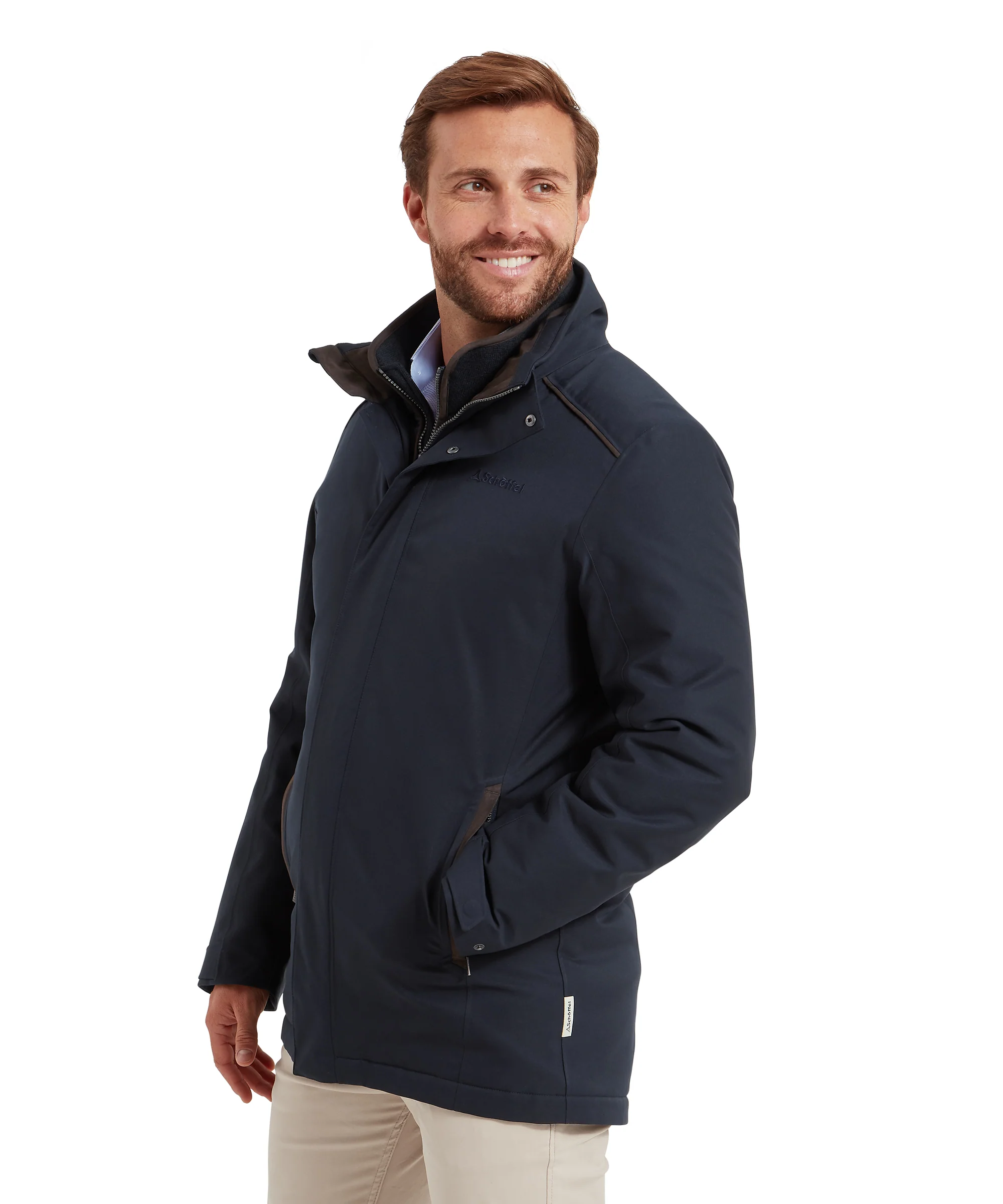 Whitton Waterproof Coat - Navy - Image 4