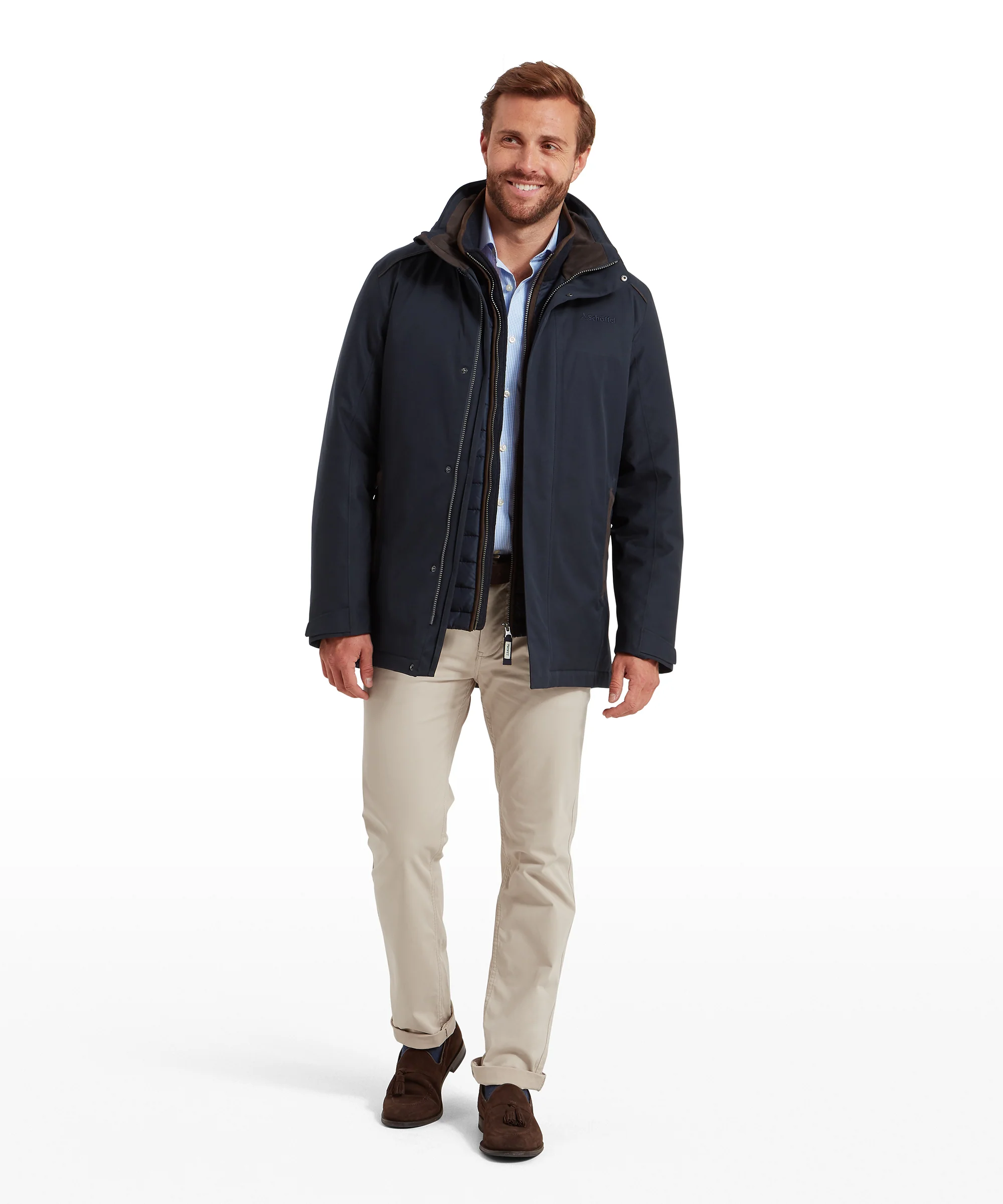 Whitton Waterproof Coat - Navy - Image 6