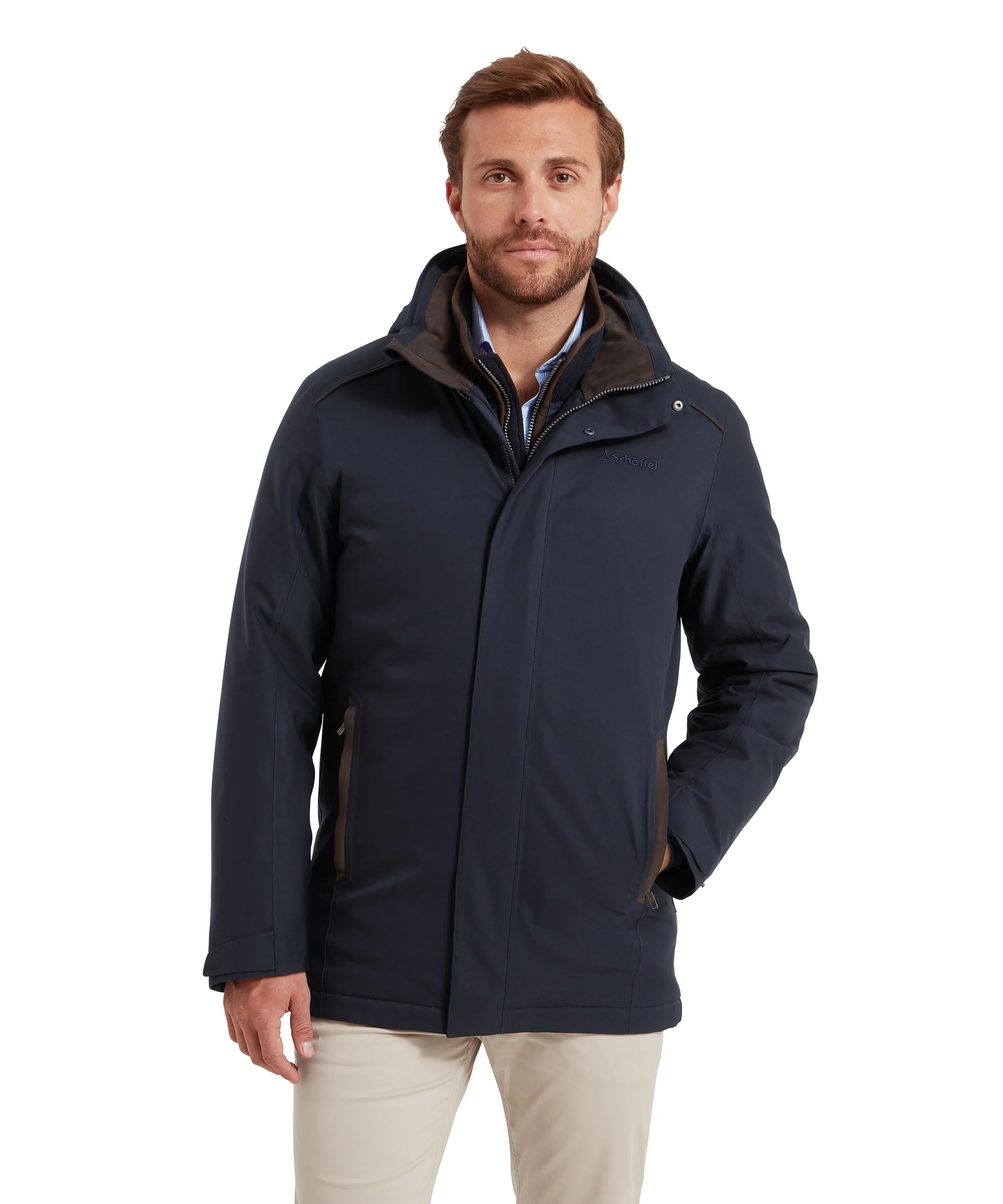 Whitton Waterproof Coat - Navy - Image 7