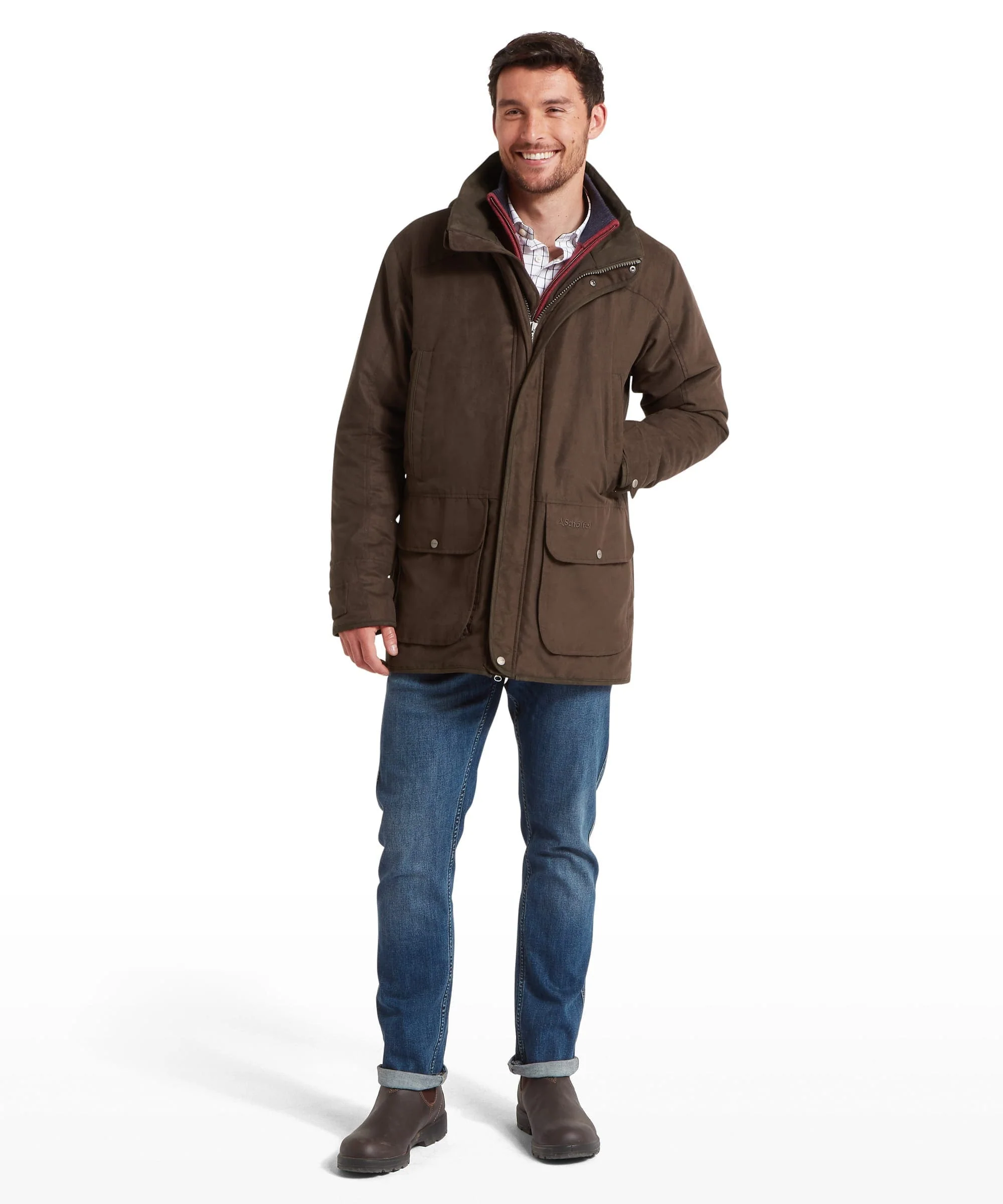 Oundle Country Coat - Coffee Bean - Image 10