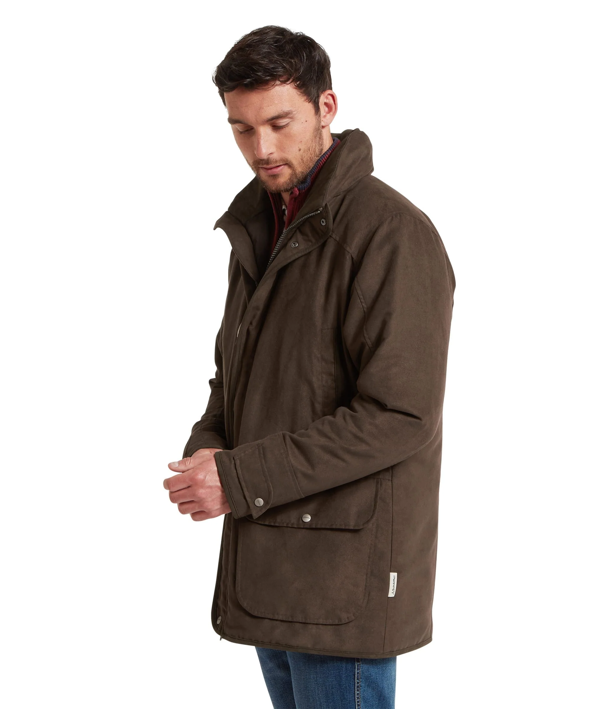 Oundle Country Coat - Coffee Bean - Image 3