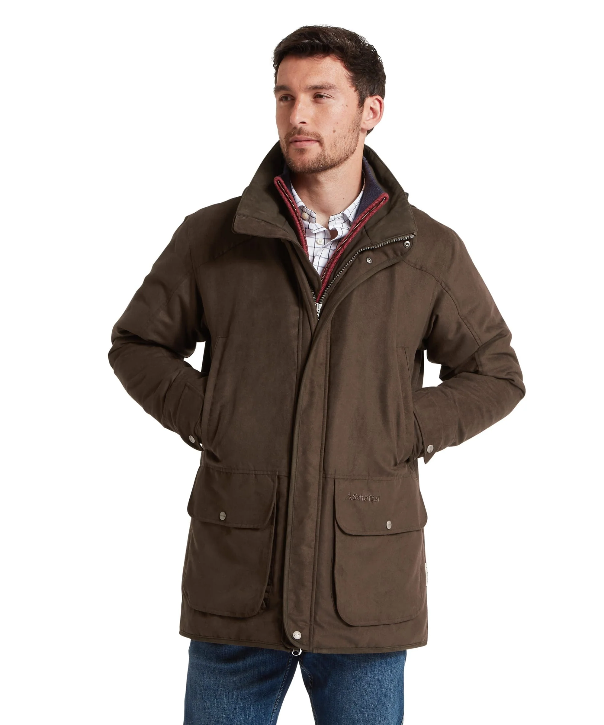 Oundle Country Coat - Coffee Bean - Image 4