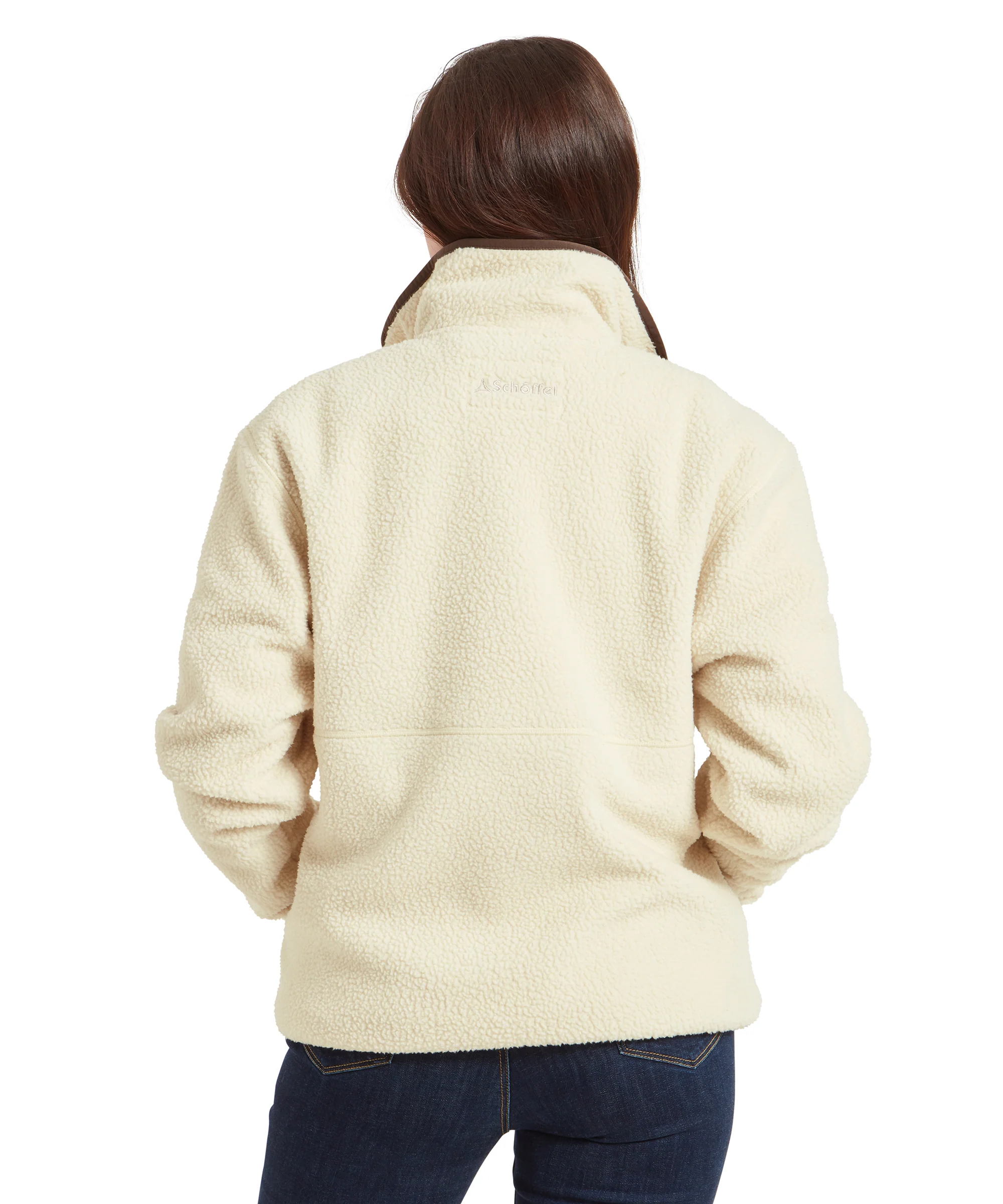Berkeley Retro Quarter Zip Fleece - Ecru - Image 8