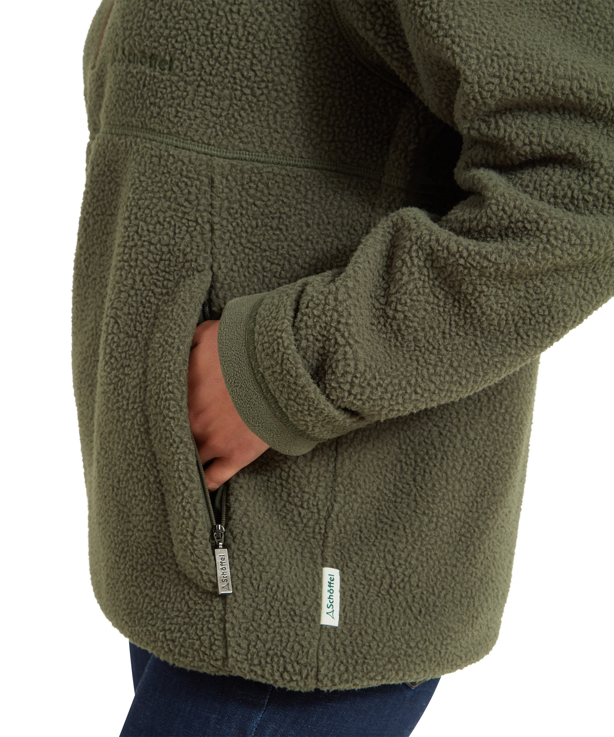 Berkeley Retro Quarter Zip Fleece - Woodland - Image 12