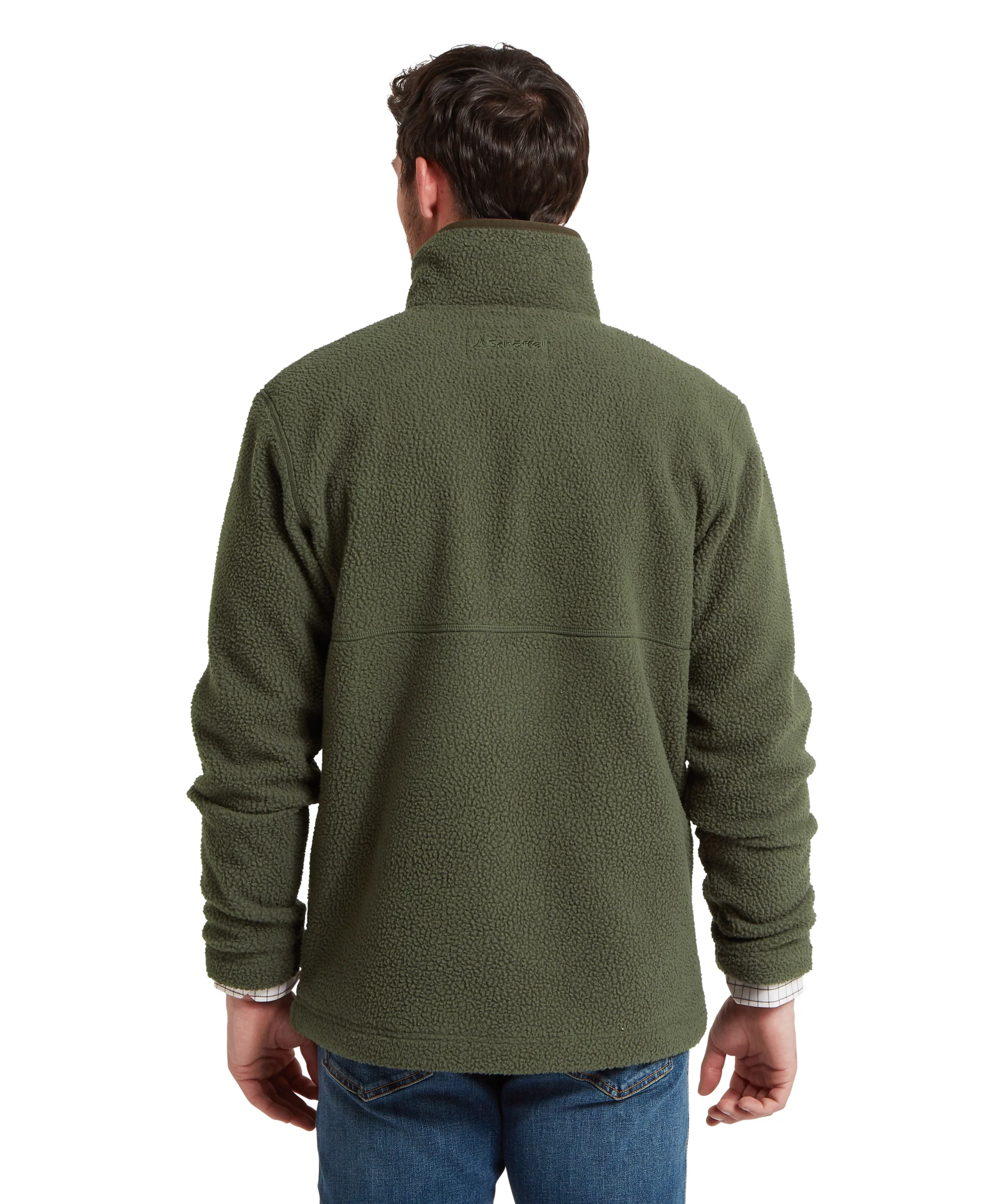 Berkeley Retro Quarter Zip Fleece - Woodland - Image 8
