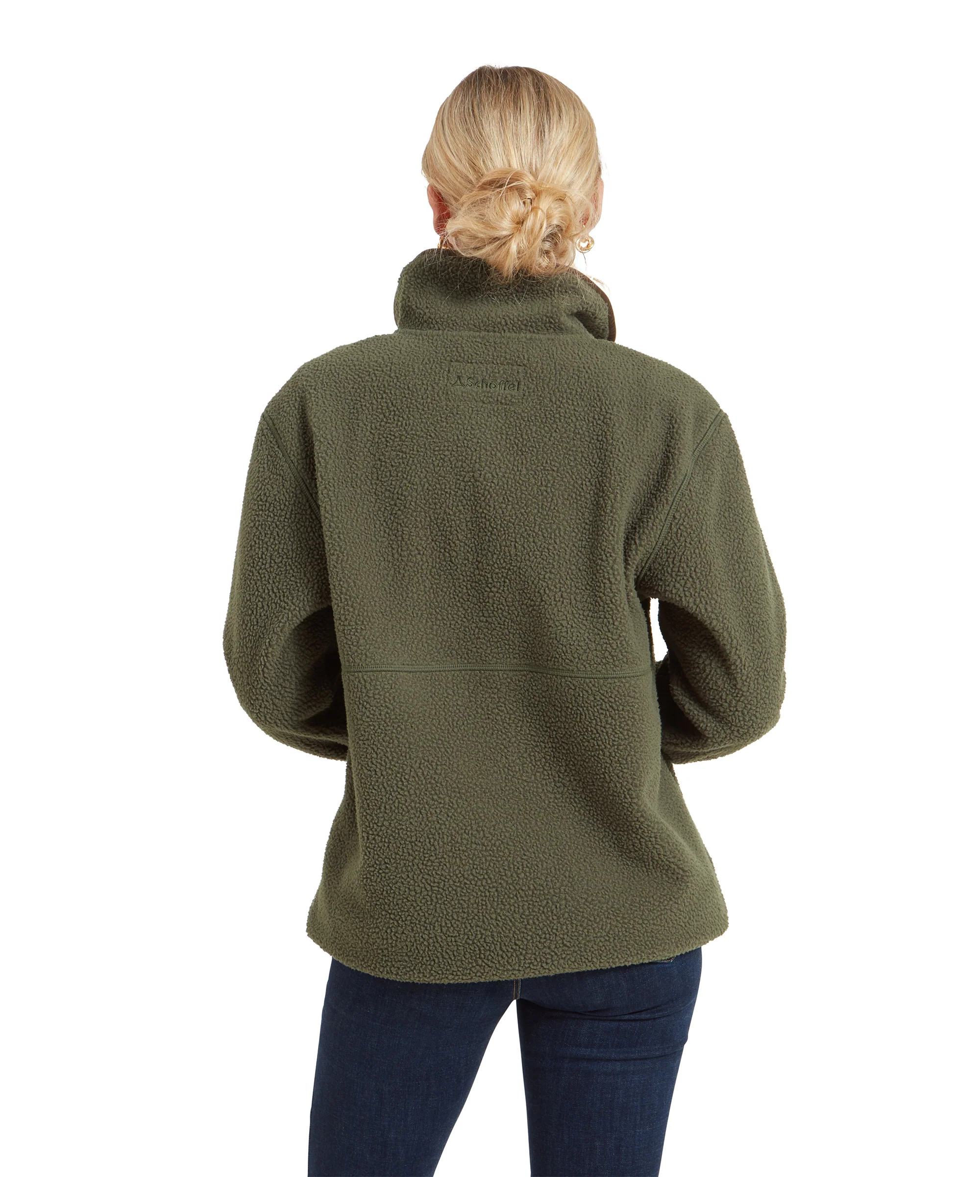 Berkeley Retro Quarter Zip Fleece - Woodland - Image 9