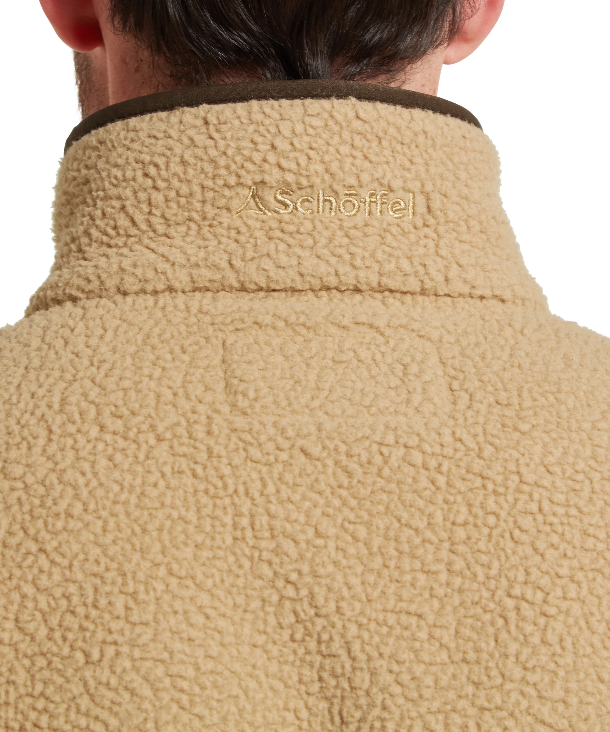 Berkeley Retro Quarter Zip Fleece - True Navy/Tan - Image 13