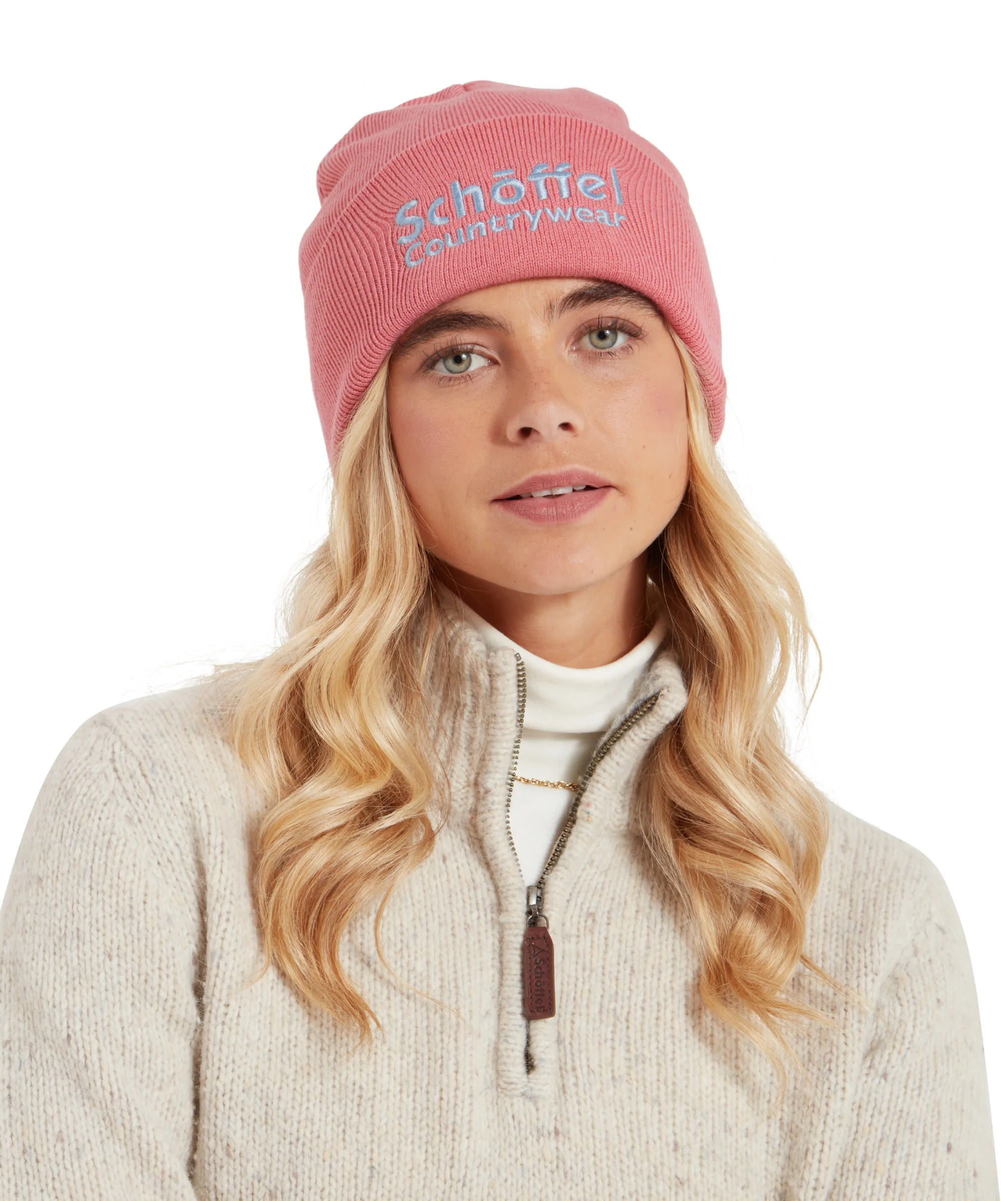 Exeter Beanie Hat - Dusky Pink - Image 2